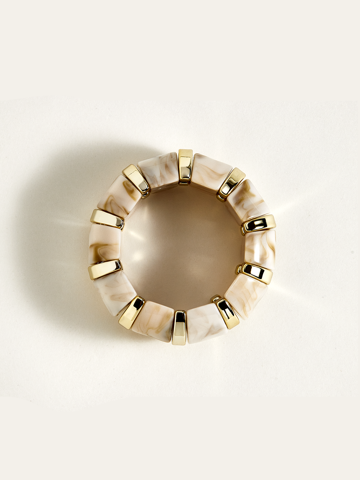 Marbled Resin and Golden Bracelet-Chicvia