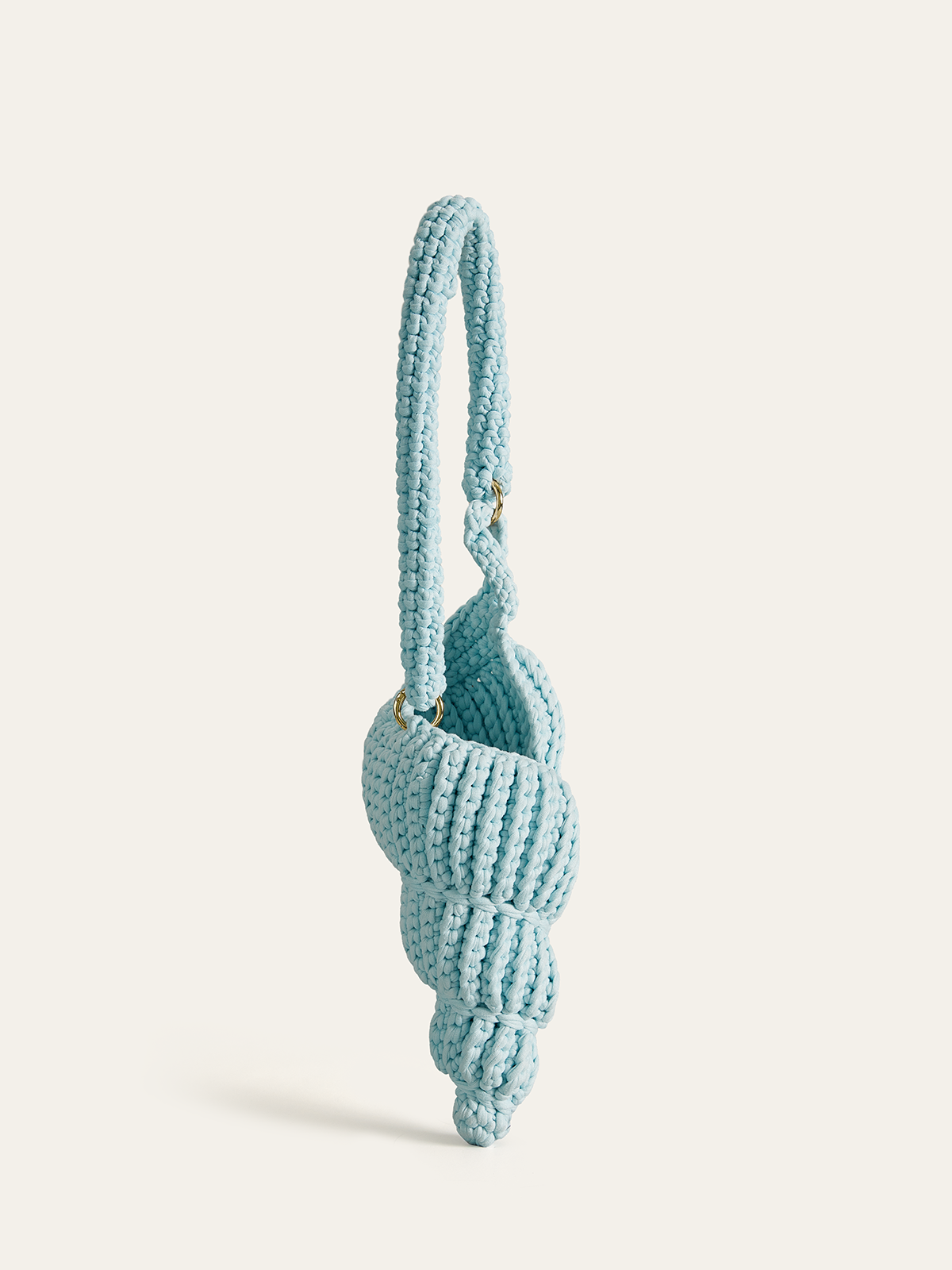 Crochet Conch-Shaped Handbag-Chicvia