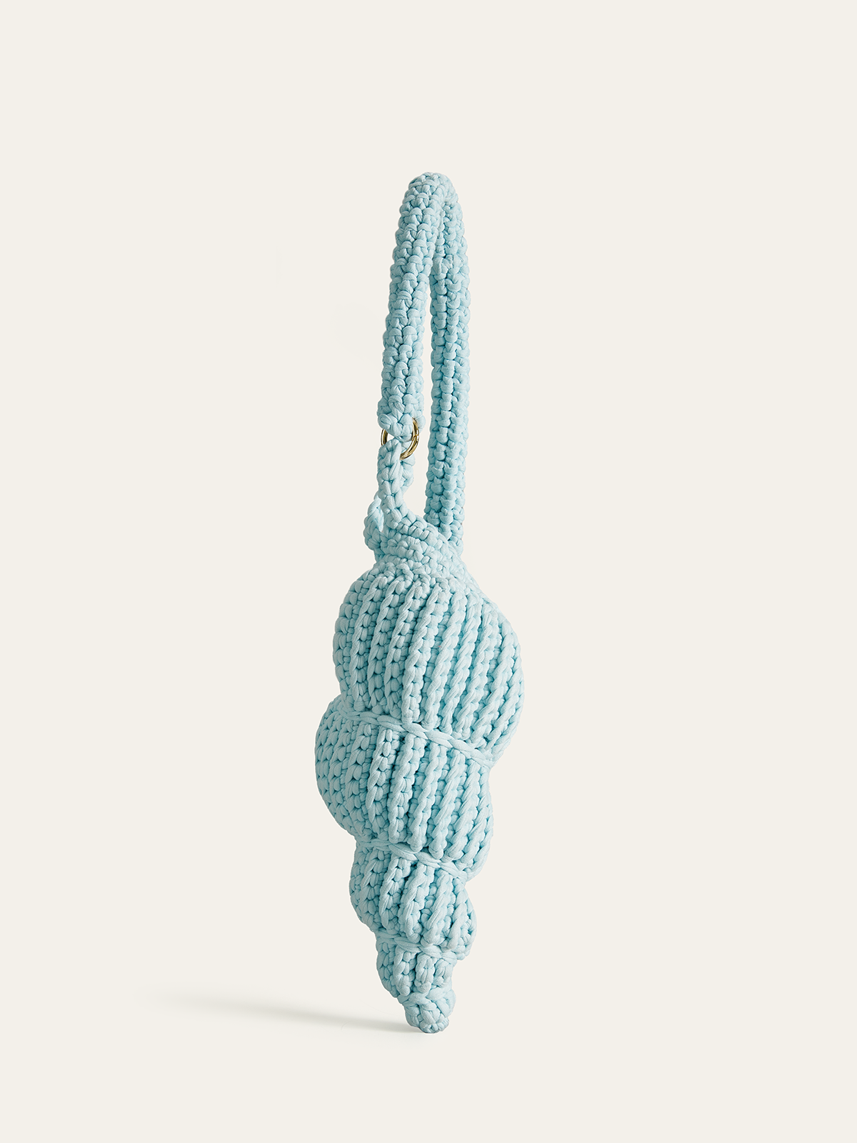 Crochet Conch-Shaped Handbag-Chicvia