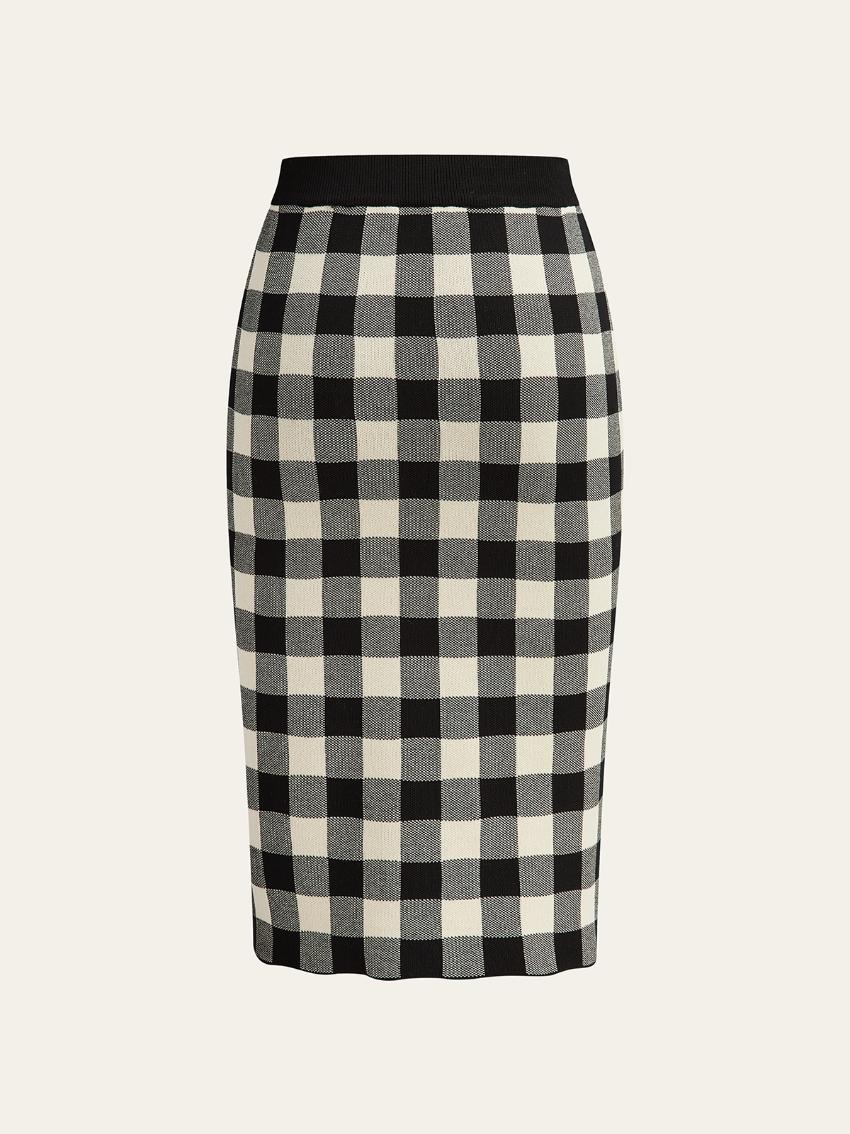 Checkered Cami Peplum Top and Skirt Set-Chicvia