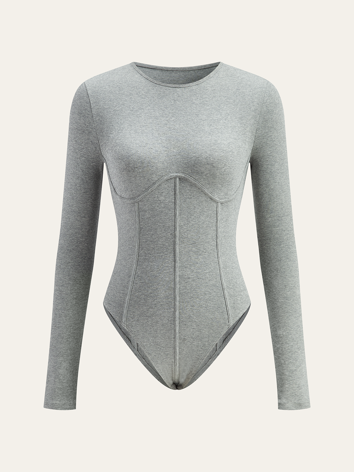 Long Sleeve Contour Bodysuit-Chicvia