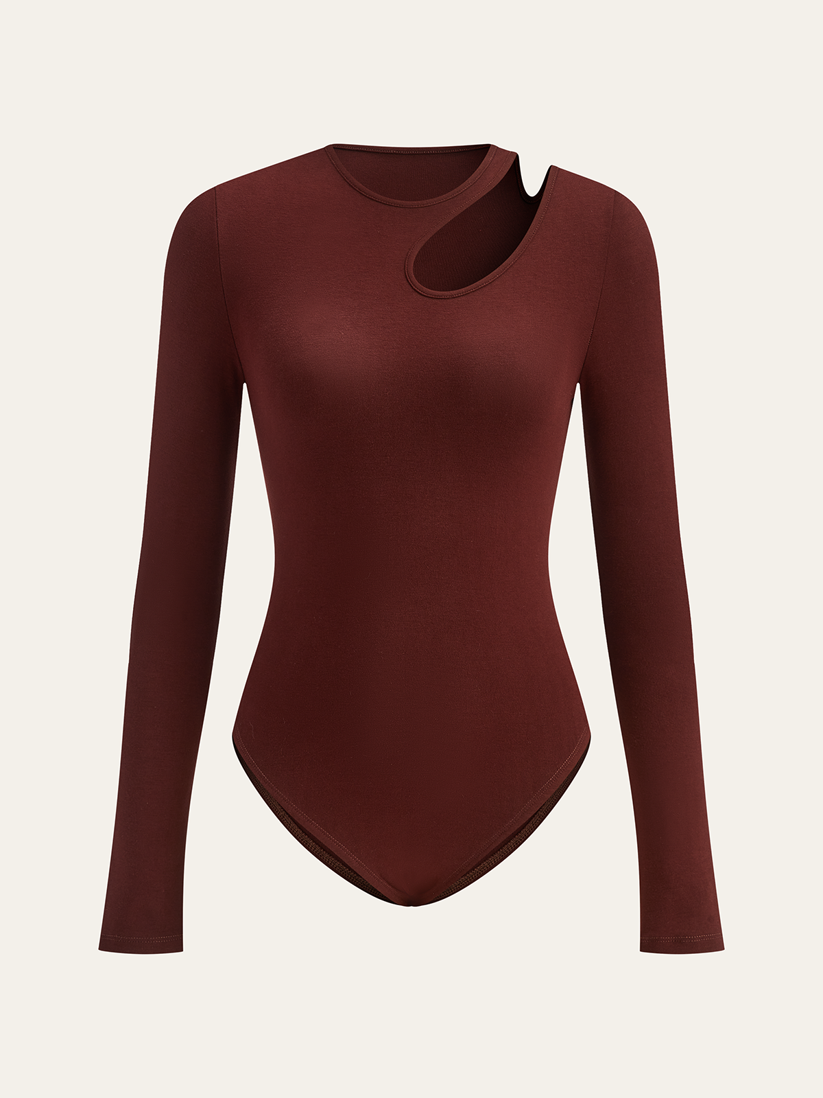 Long Sleeve Cut-Out Bodysuit-Chicvia