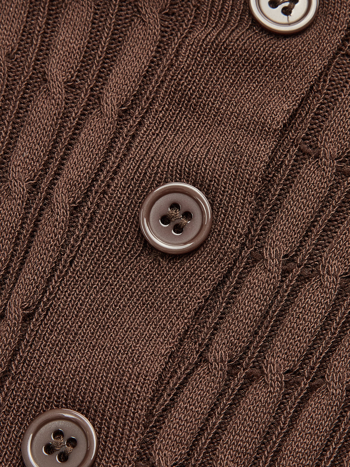 Cable-Knit Short-Sleeve Polo Dress-Chicvia