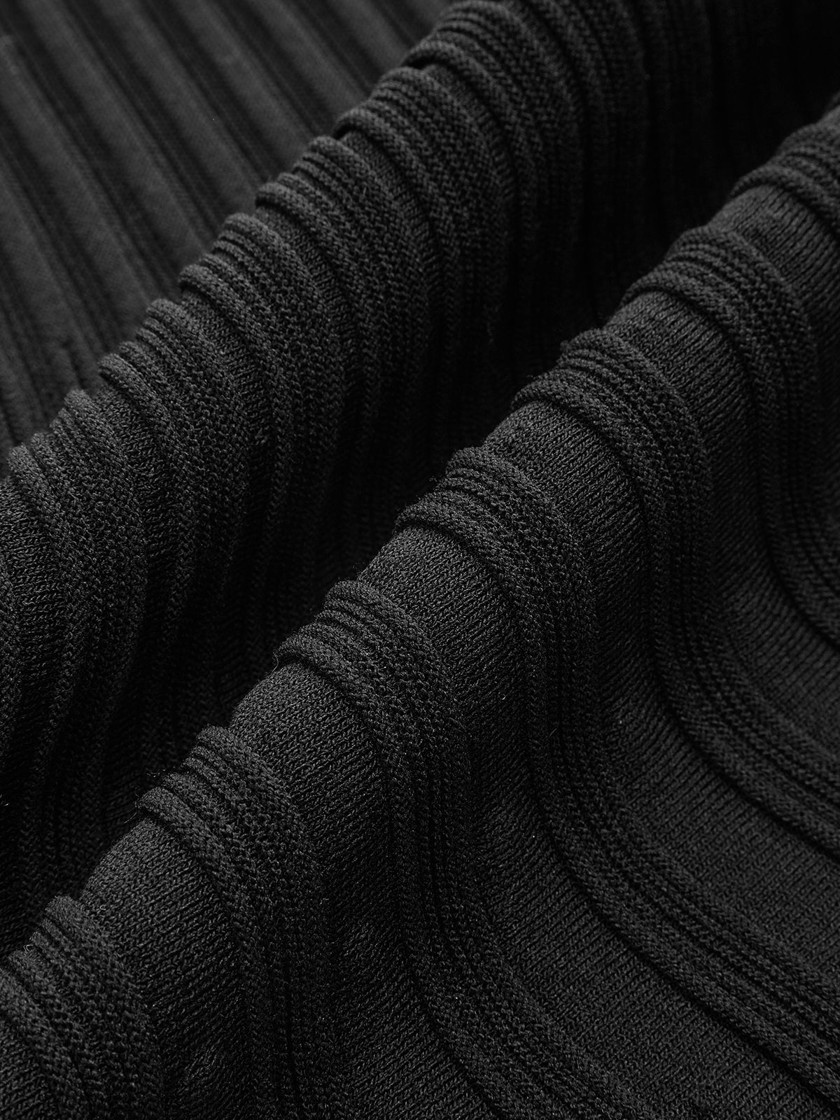 Mock Neck Flared Sweater Dress-Chicvia