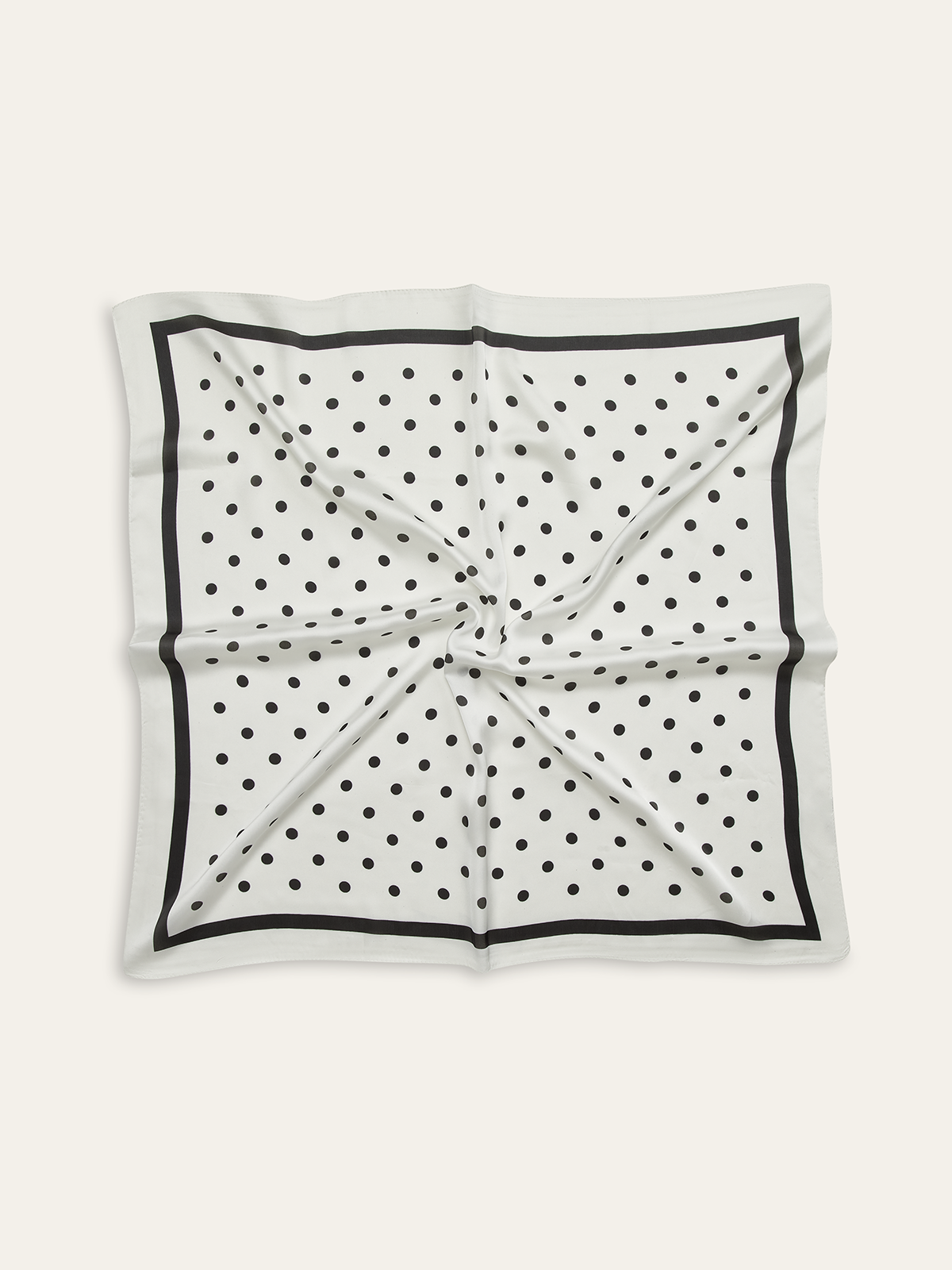 Polka Dot Square Scarf-Chicvia