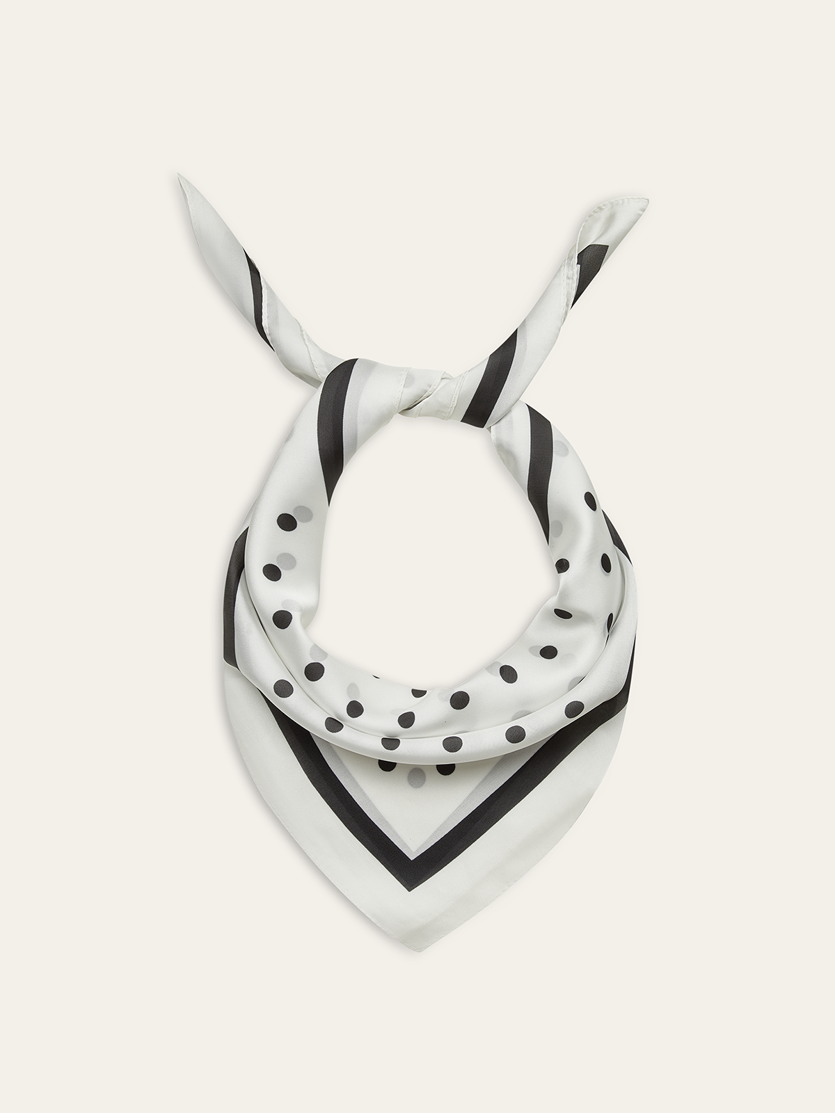 Polka Dot Square Scarf-Chicvia