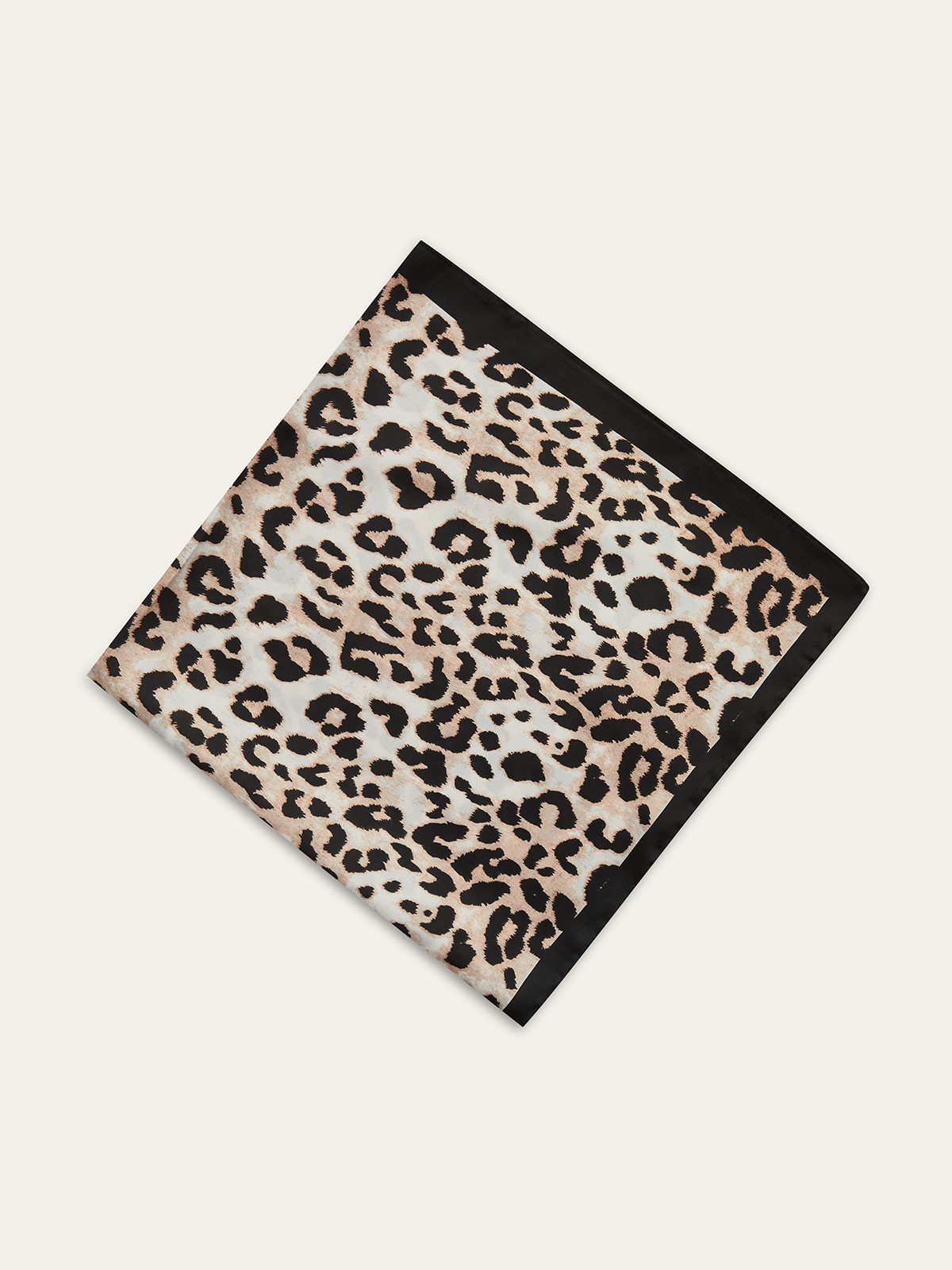 Leopard Print Square Scarf-Chicvia
