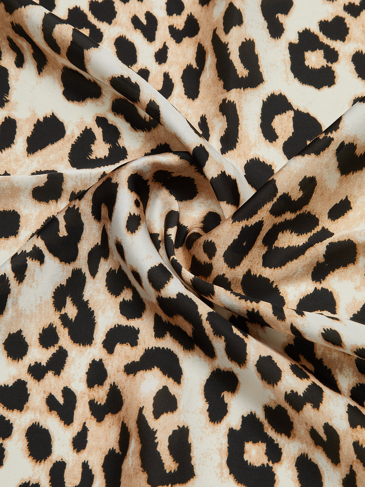 Leopard Print Square Scarf-Chicvia