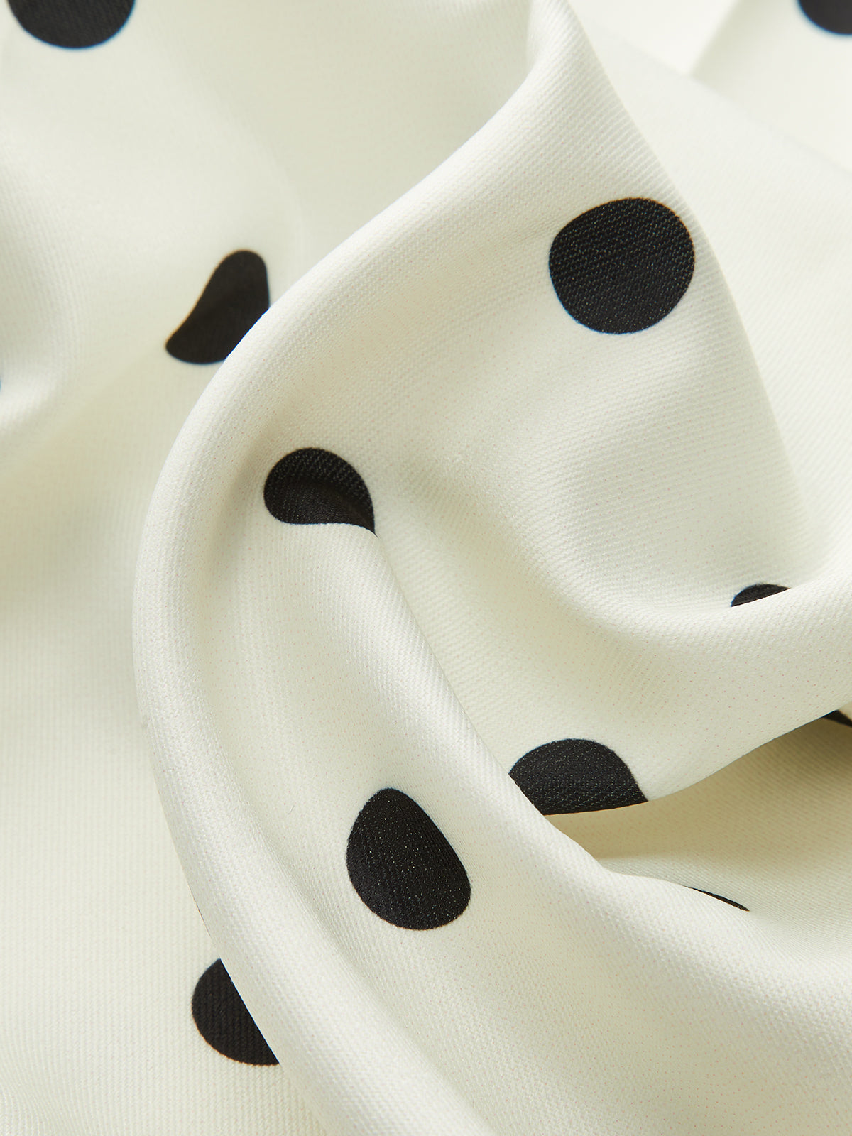 Polka Dot Square Neck Maxi Dress-Chicvia