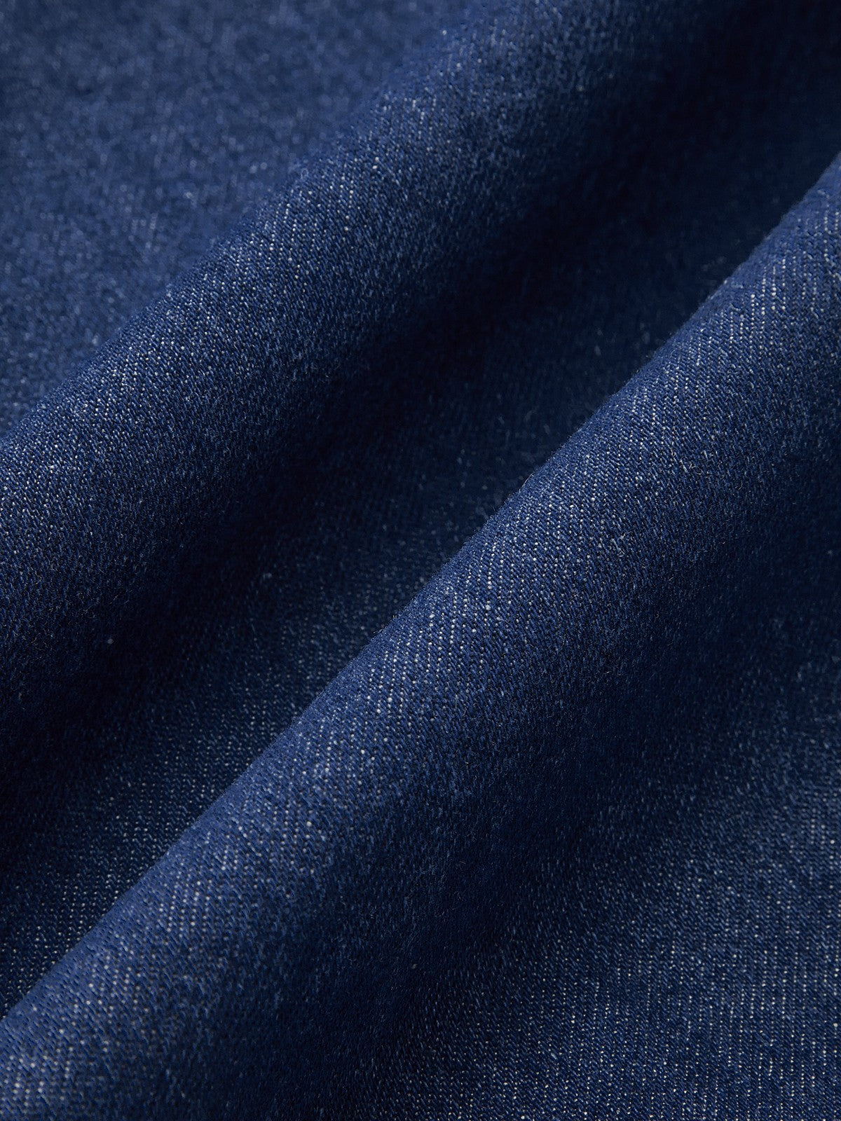 Denim Lace Trim Lapel Mini Dress-Chicvia