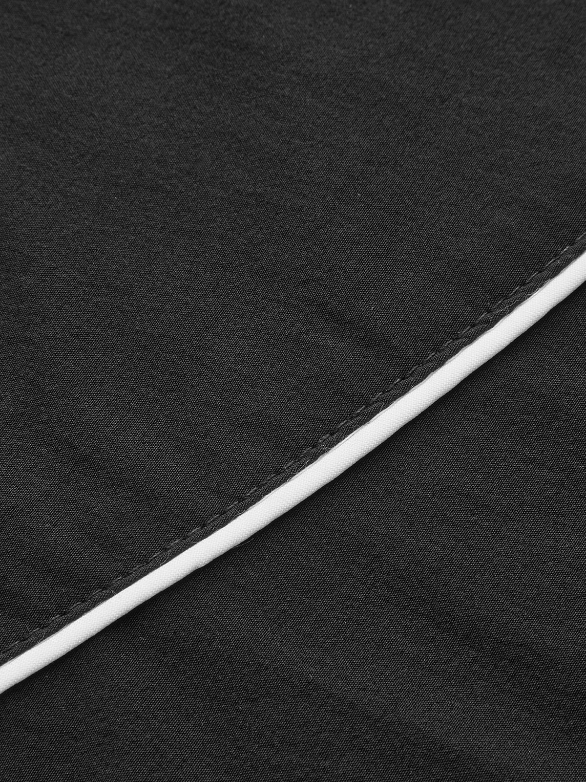 Contrast Waistband Drawstring Wide-Leg Pants-Chicvia