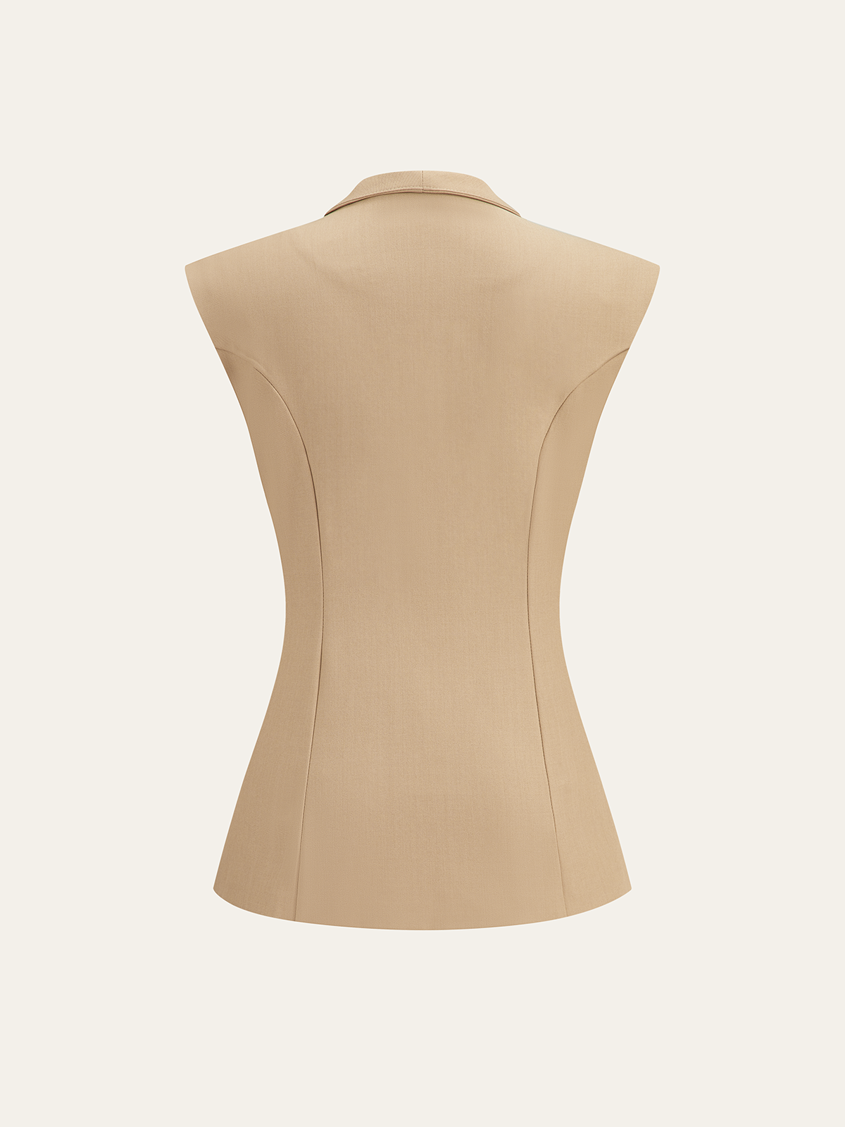 Double-Breasted Sleeveless Vest and Pants Set-Chicvia