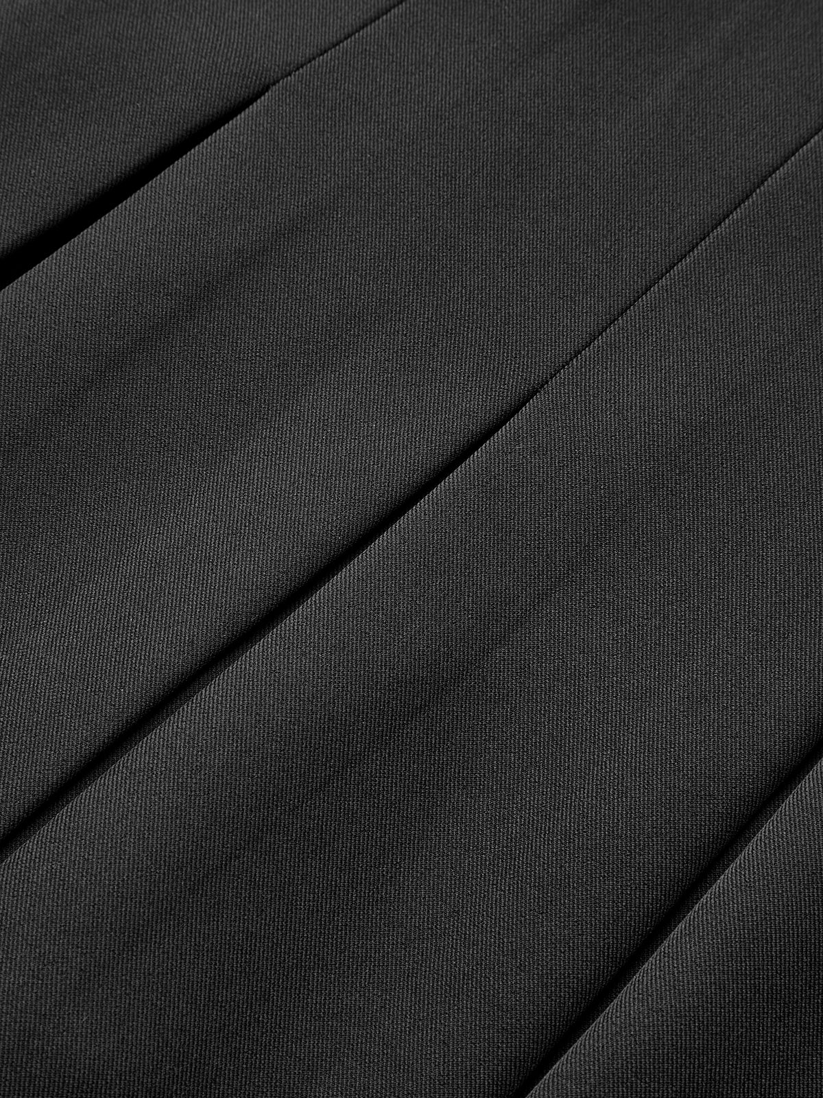 Pleated Mini Skirt with Decor Button-Chicvia