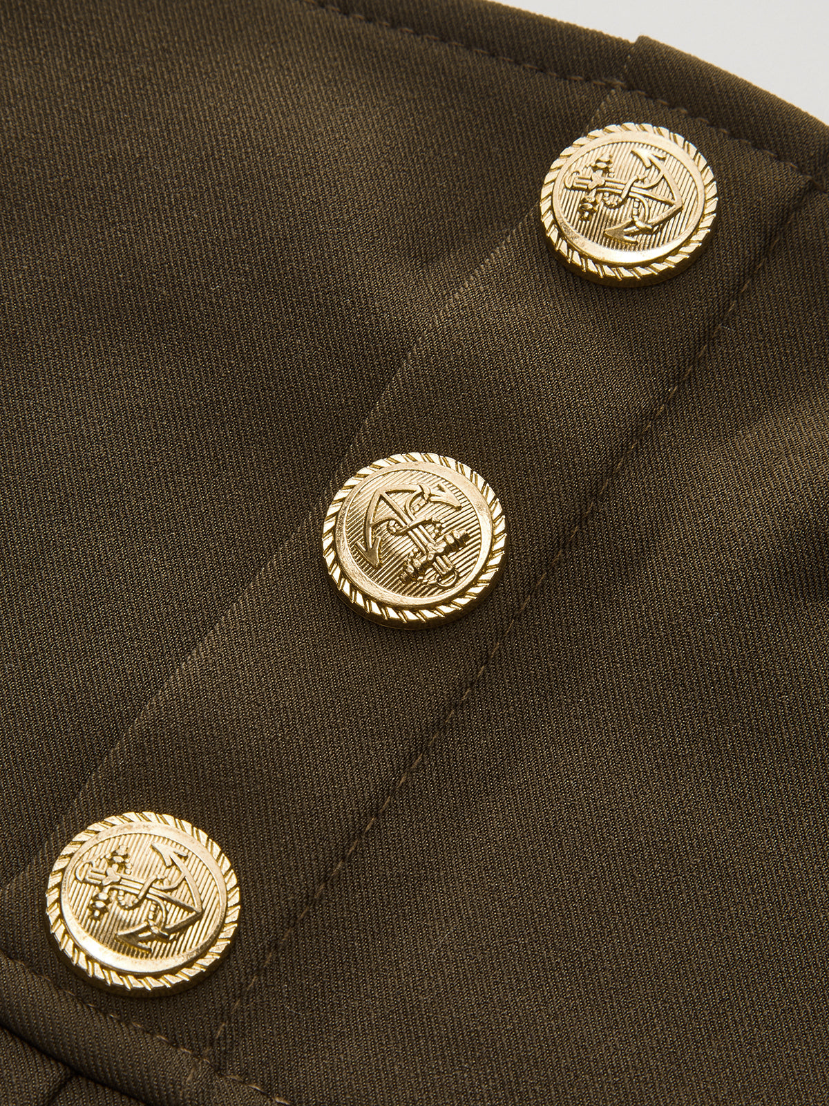 High-Waisted Pleated Mini Skirt with Decor Button-Chicvia