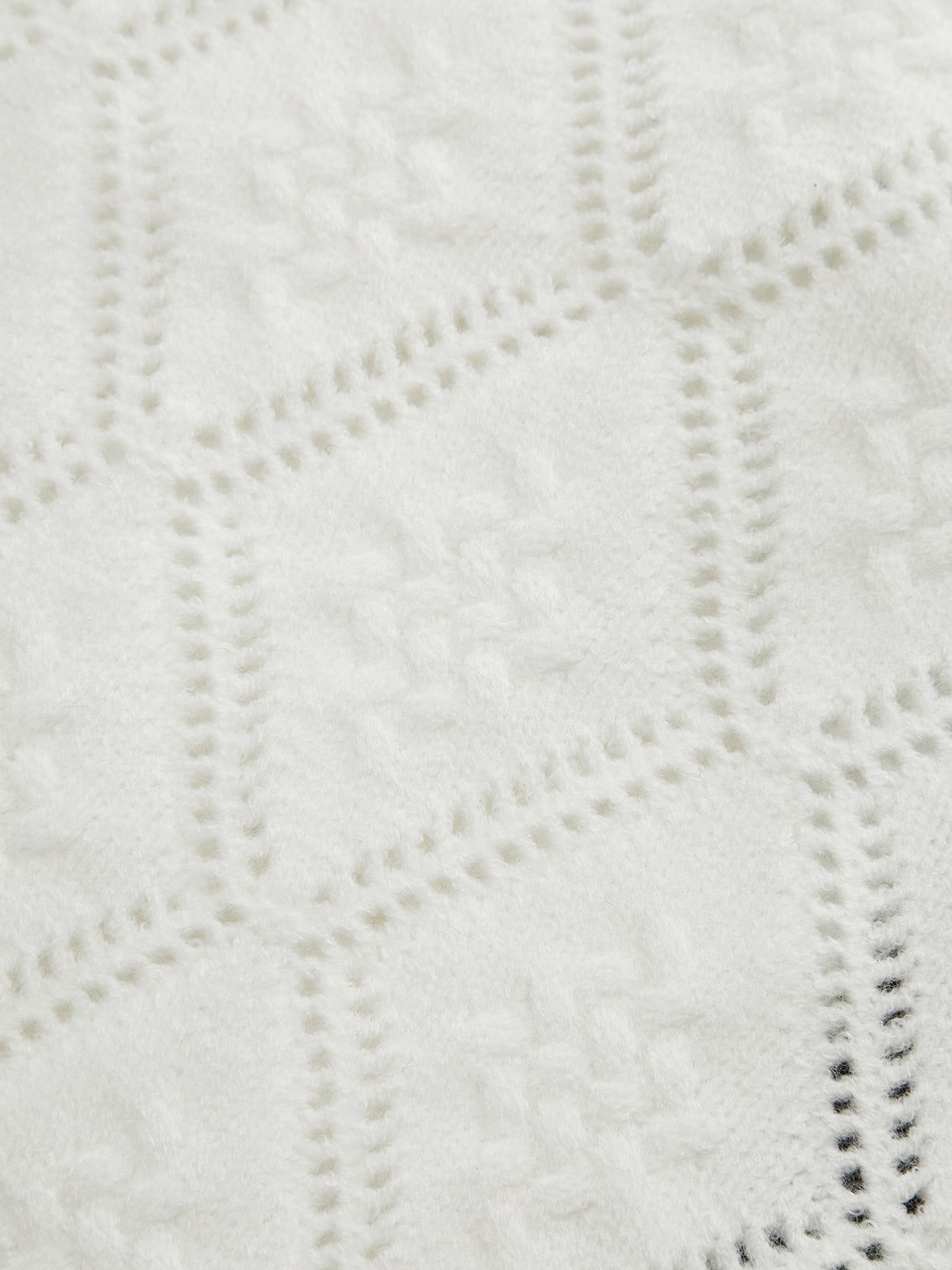 Contrast Trim Tie-Front Knit Cardigan-Chicvia