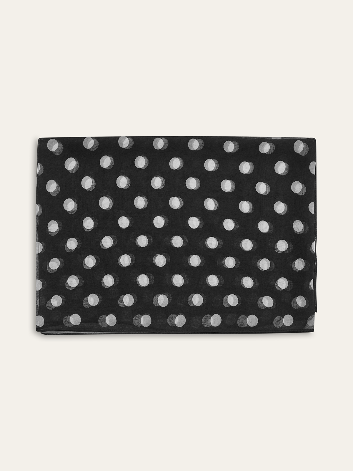 Polka Dot Sheer Scarf-Chicvia