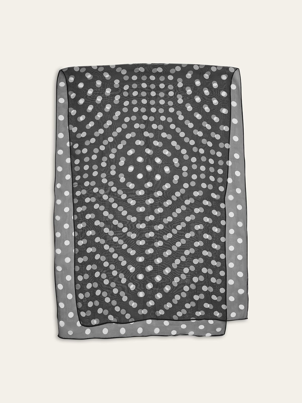 Polka Dot Sheer Scarf-Chicvia