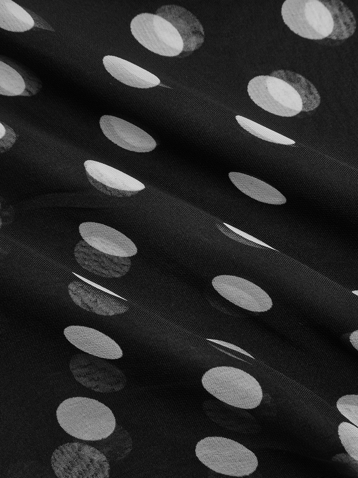 Polka Dot Sheer Scarf-Chicvia