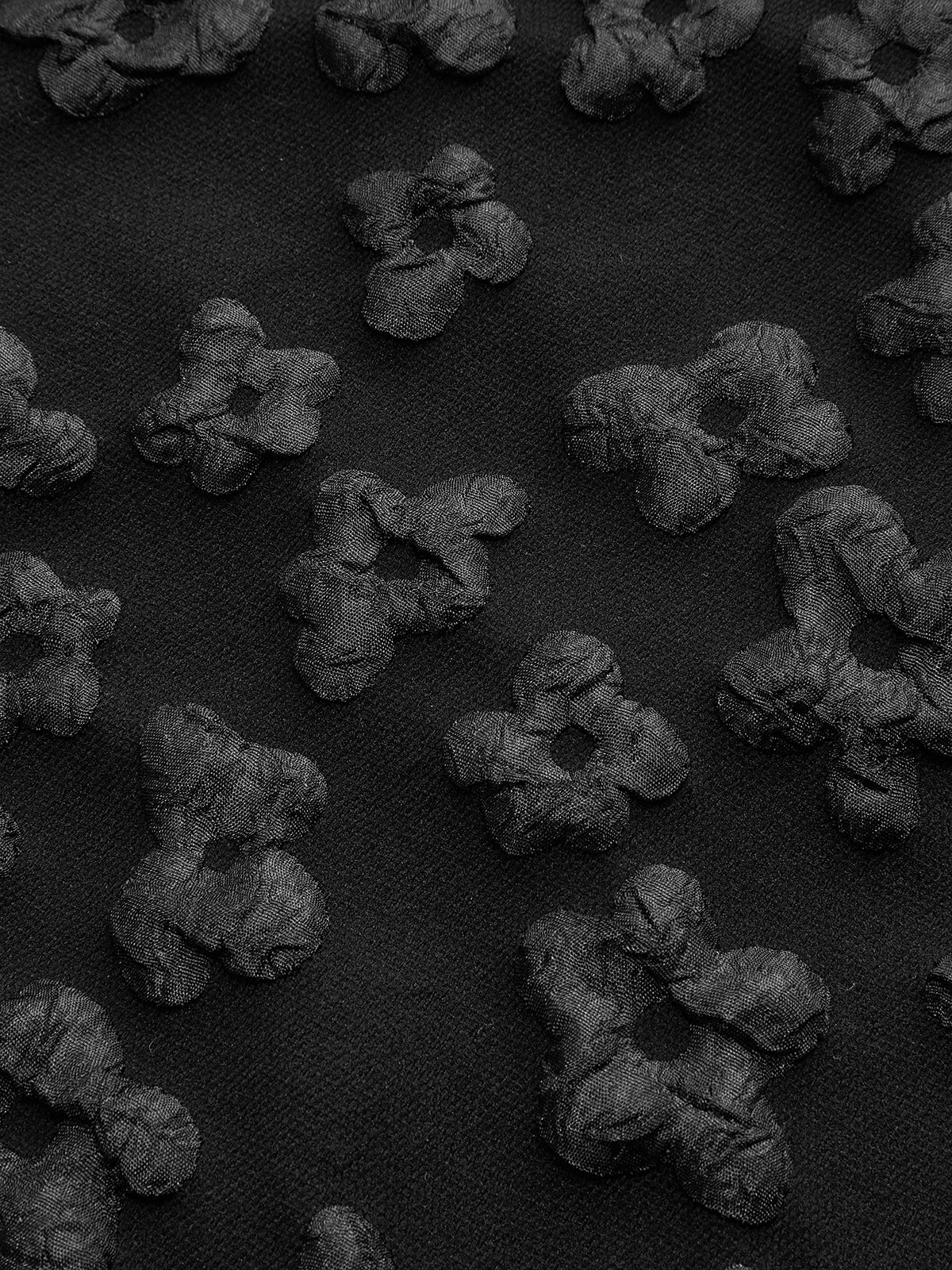 Floral Texture High Waist Skirt-Chicvia