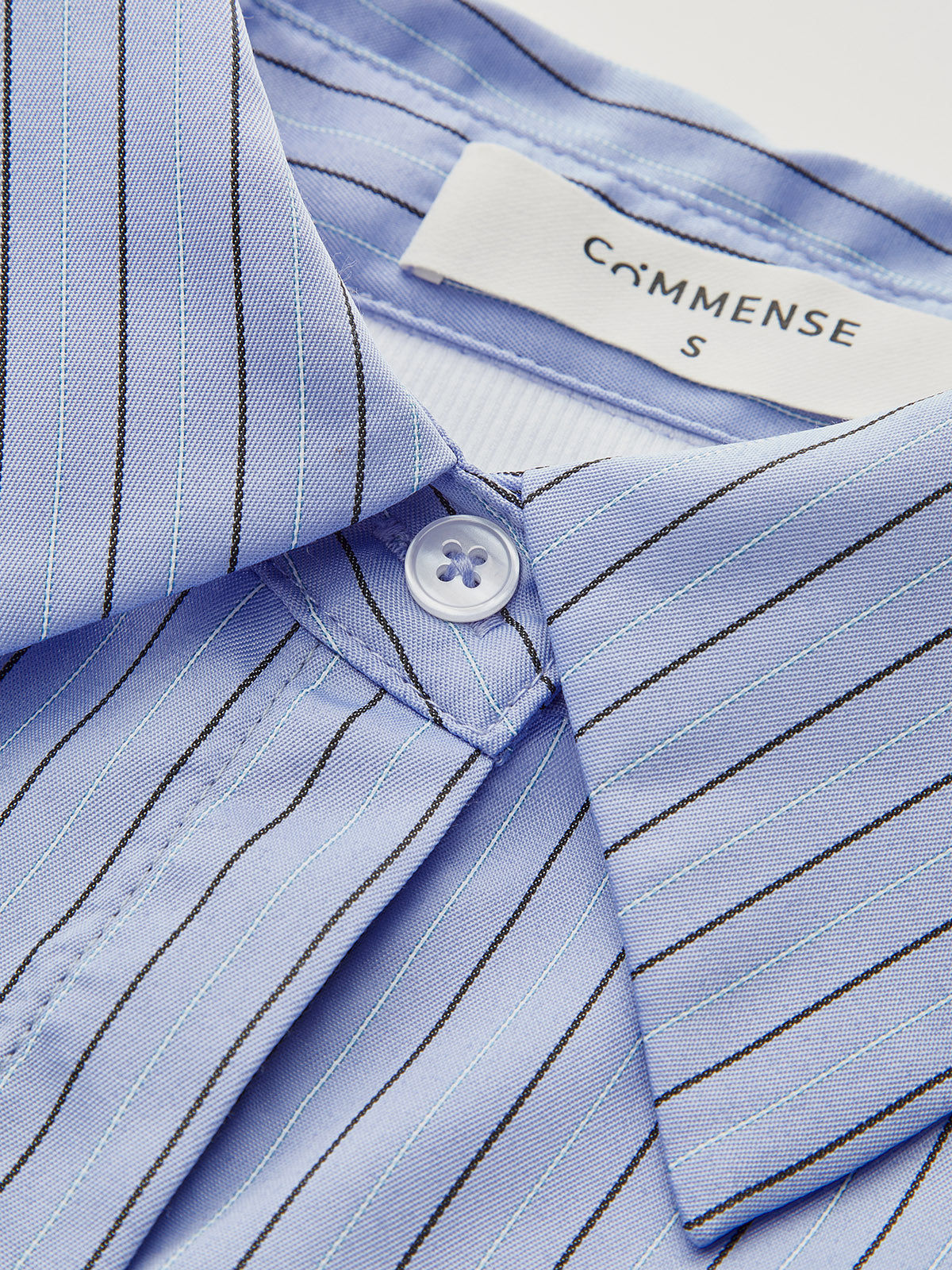 Flared Cuff Striped Paneled Shirt-Chicvia