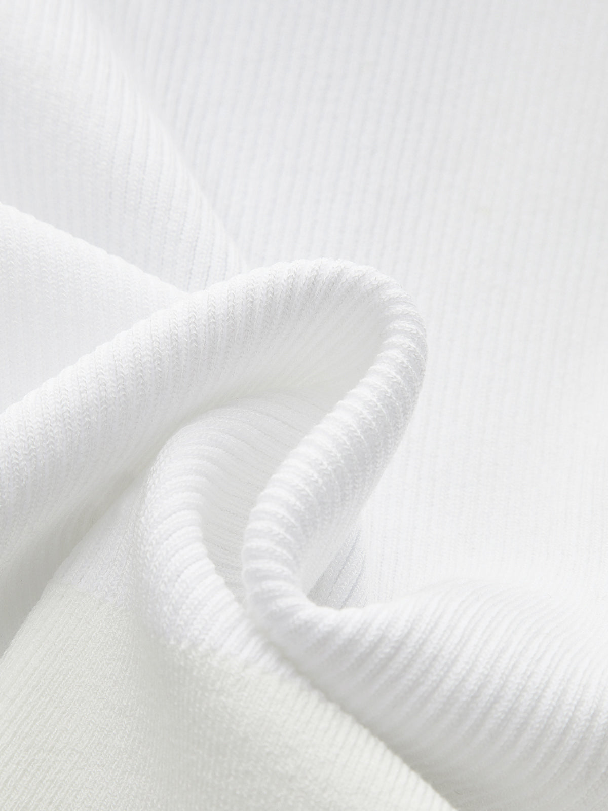 Knitted and Denim Contrast Button Top-Chicvia