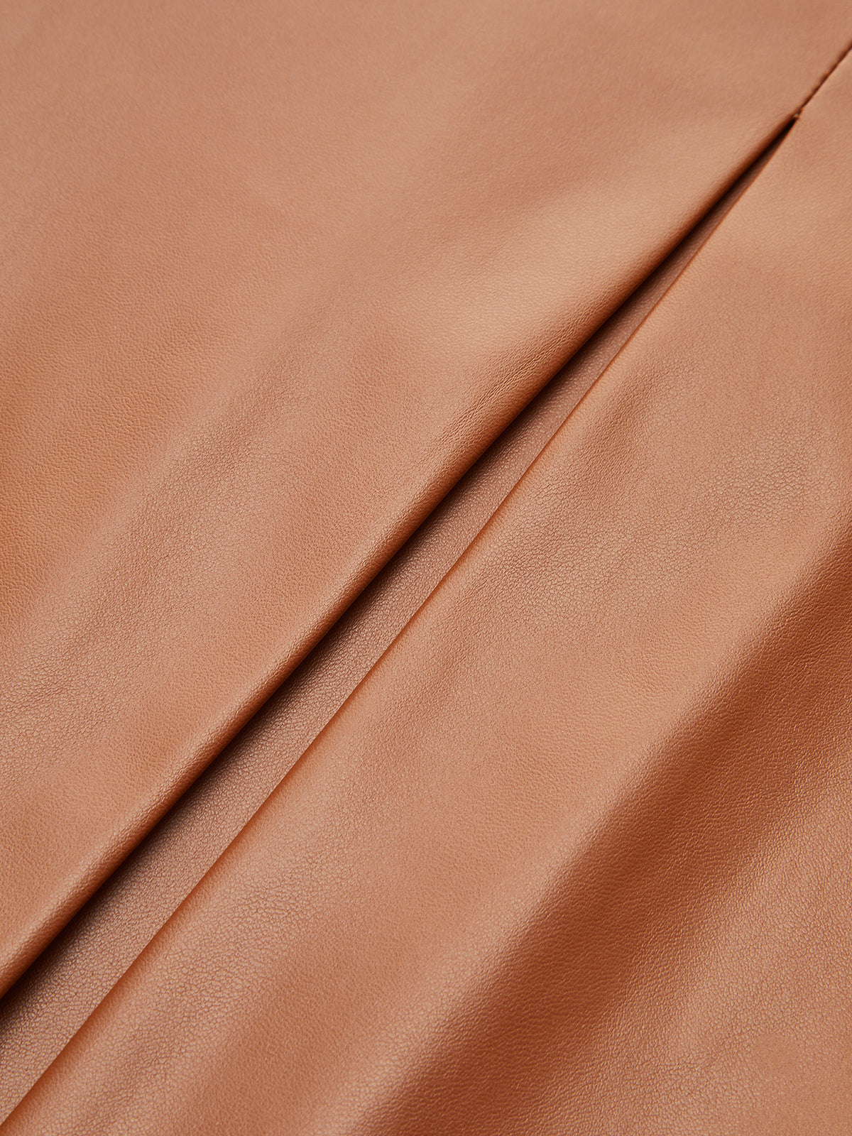 Pleated Fuax Leather Shorts-Chicvia