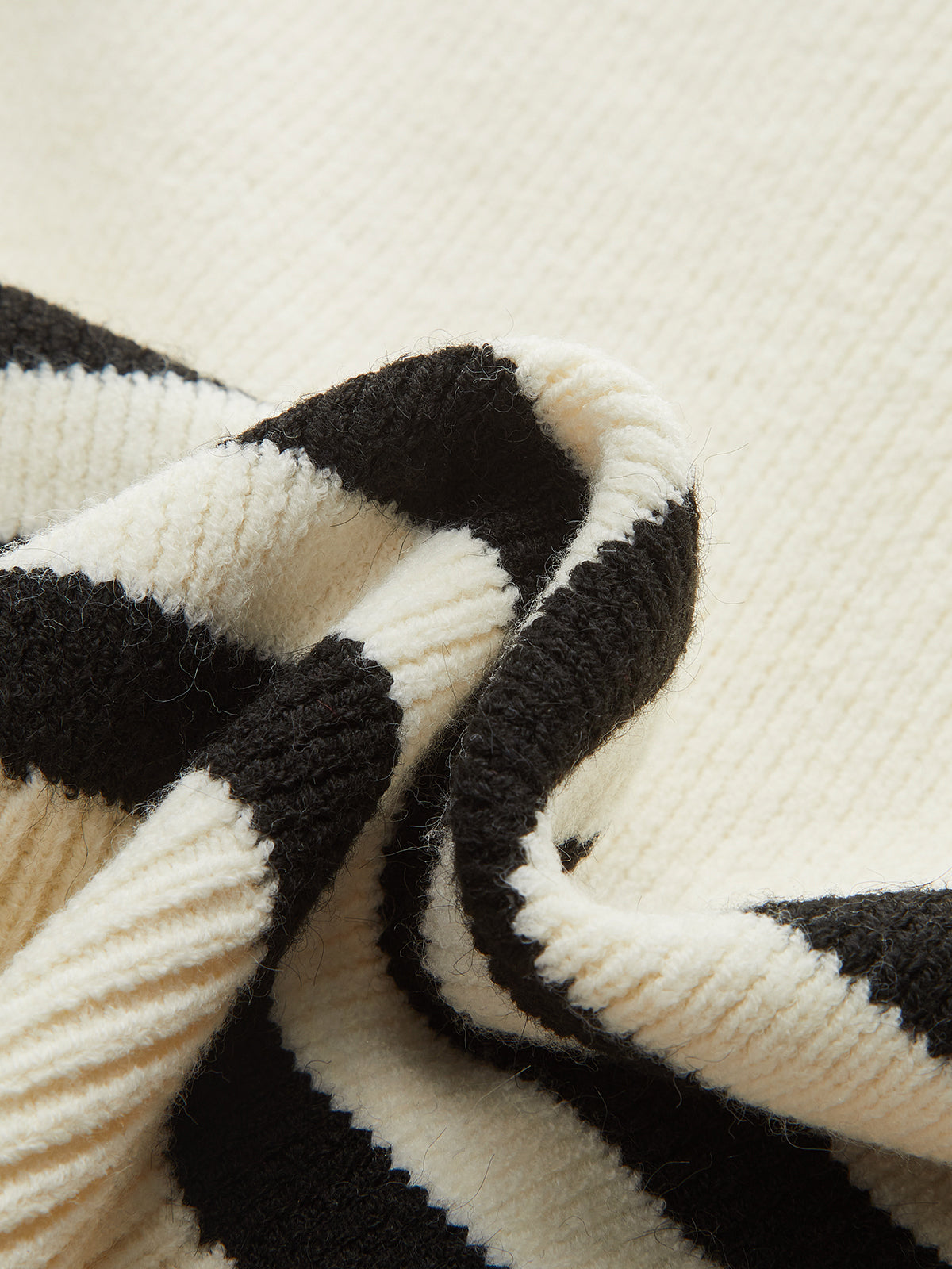 Cropped Stripe Sweater Vest-Chicvia