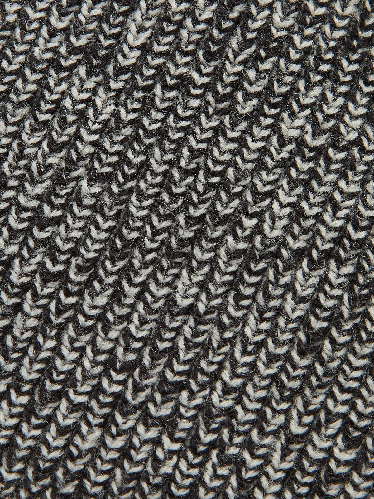 Checkered Wool Blend Polo Knit Top-Chicvia