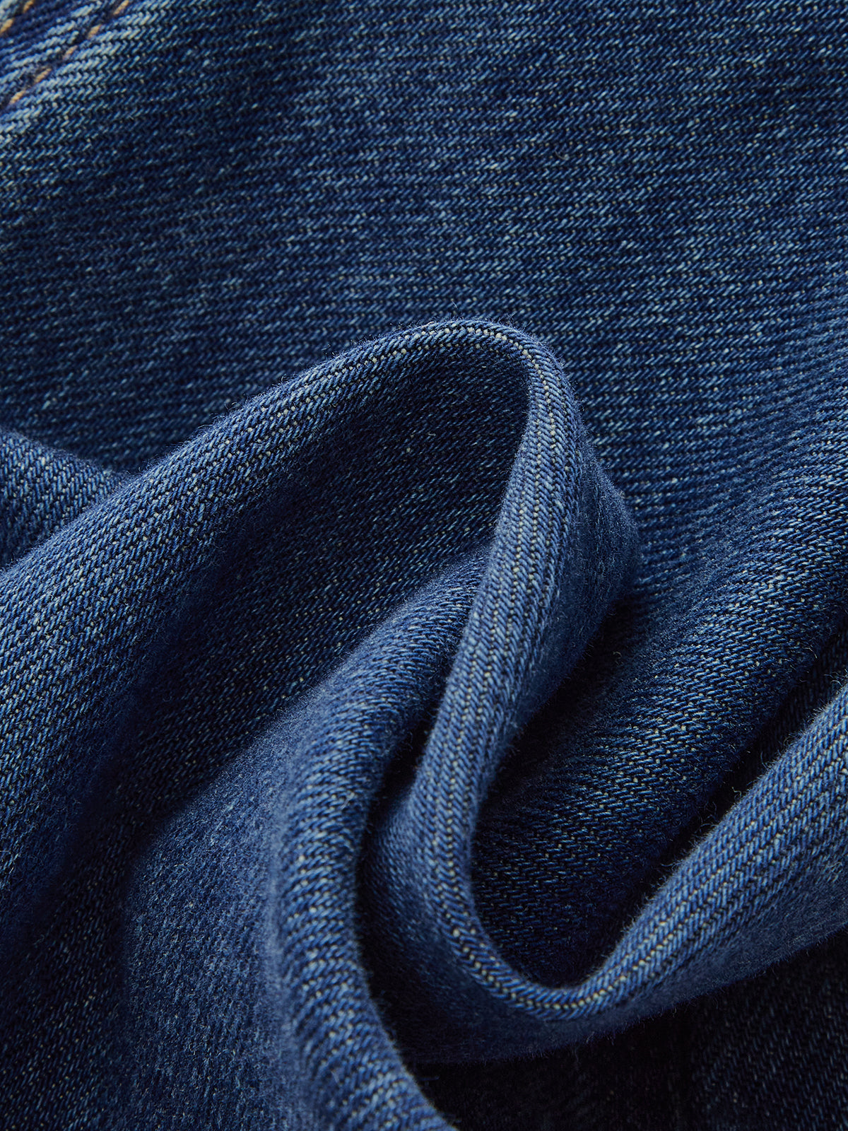 Denim Drawstring Waist Wide-Leg Pants-Chicvia