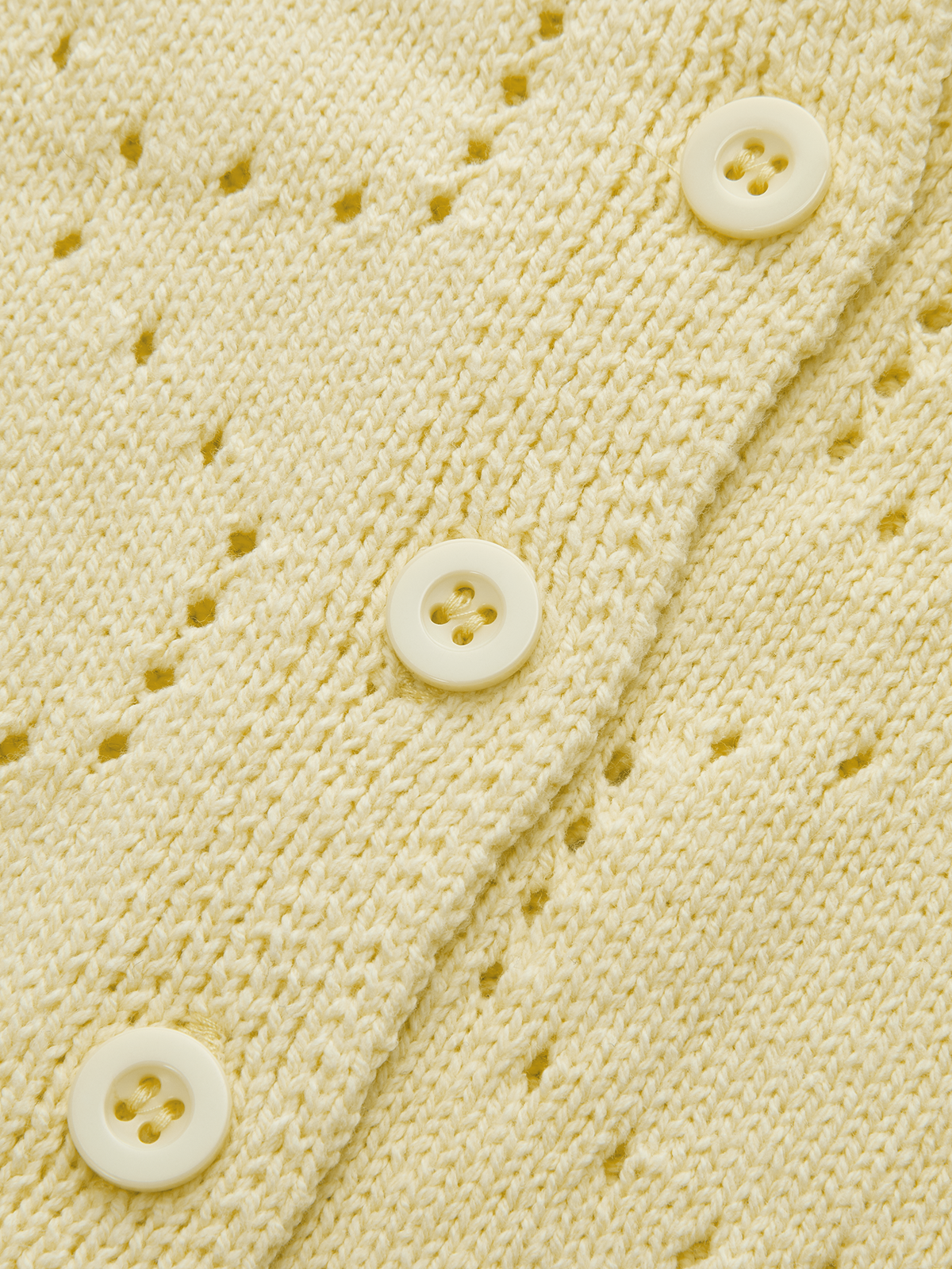 Eyelet Knit Short Sleeve Cardigan-Chicvia