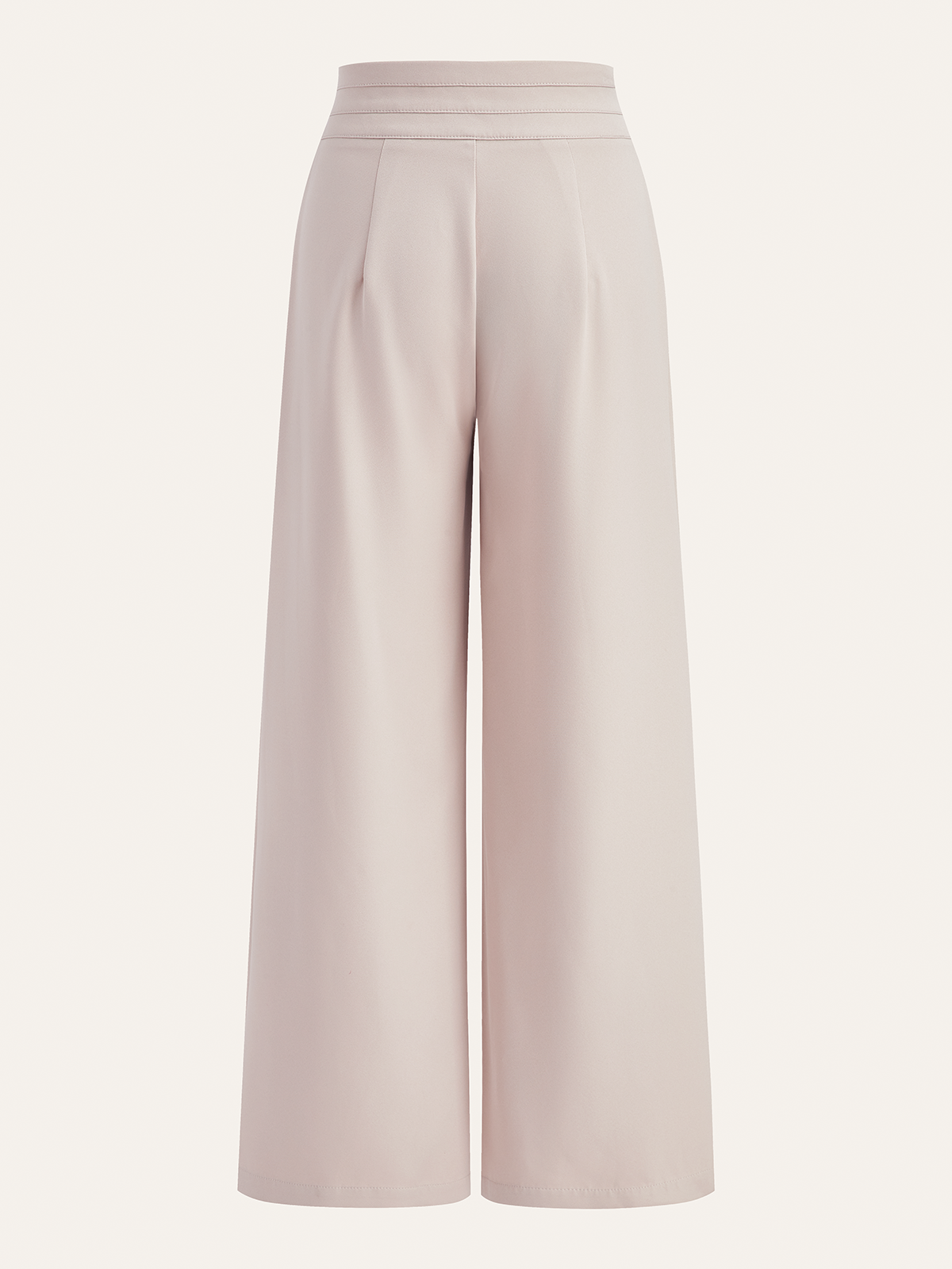 One-Shoulder Ruffled Top and Double-Button Pants Set-Chicvia