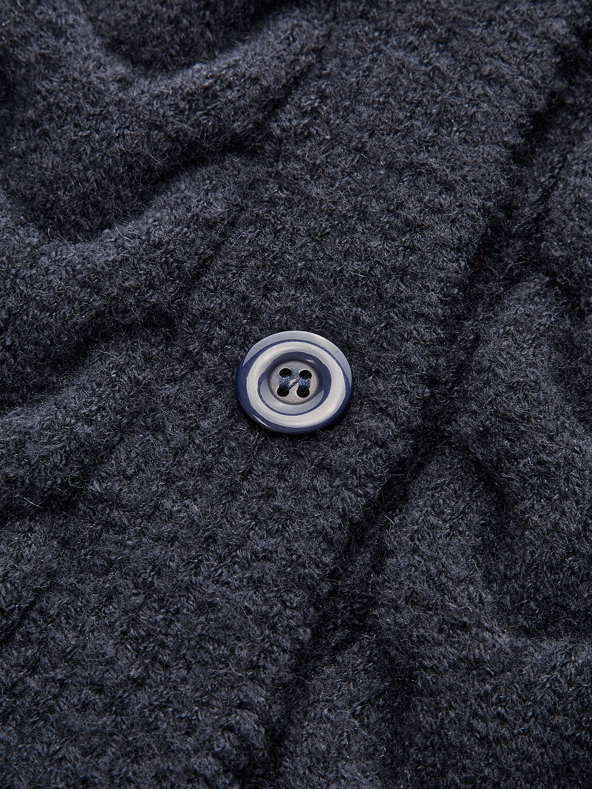 Cable Knit Balloon Sleeve Cardigan-Chicvia