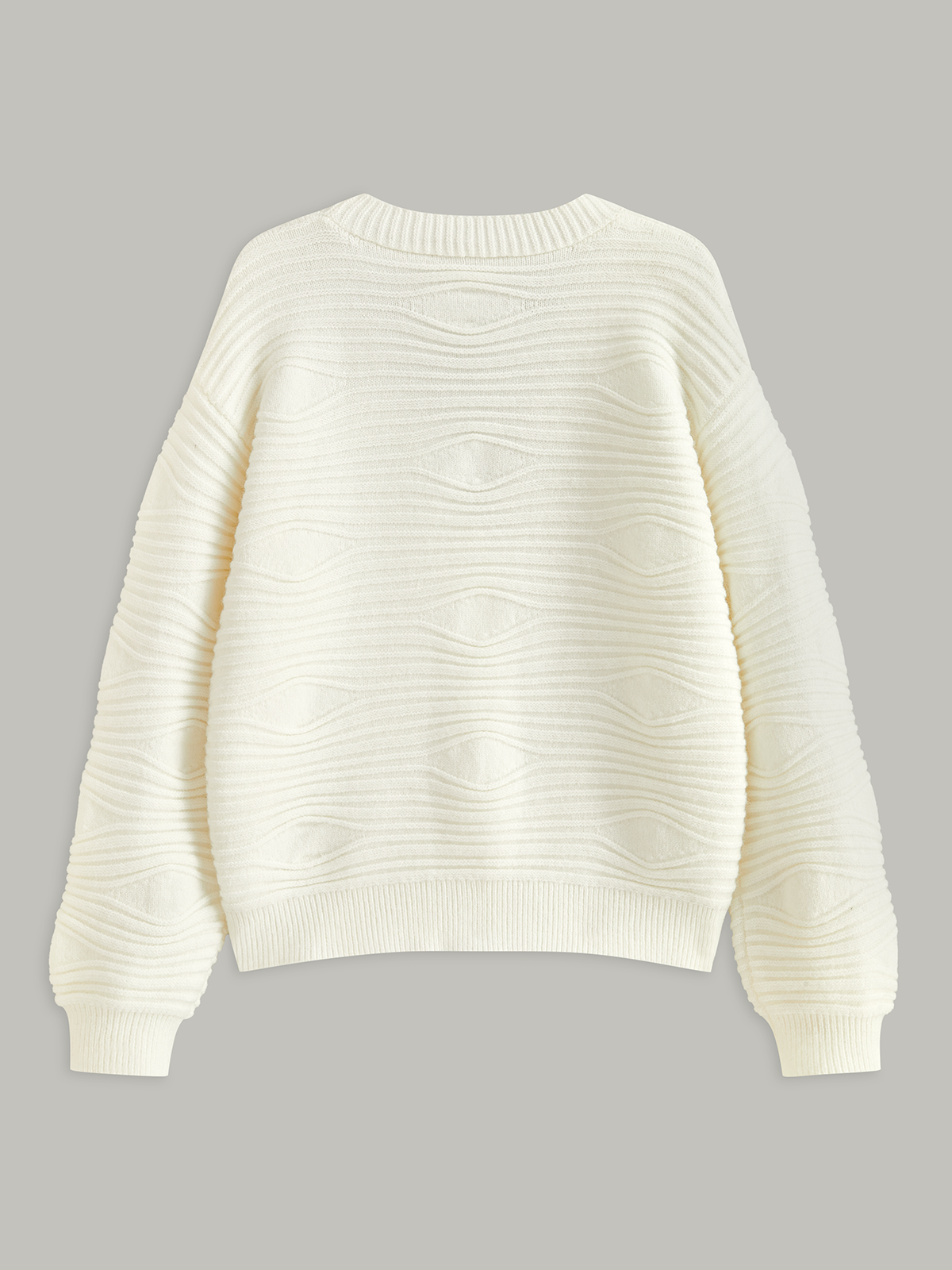 Metal Button Textured Knit Cardigan-Chicvia