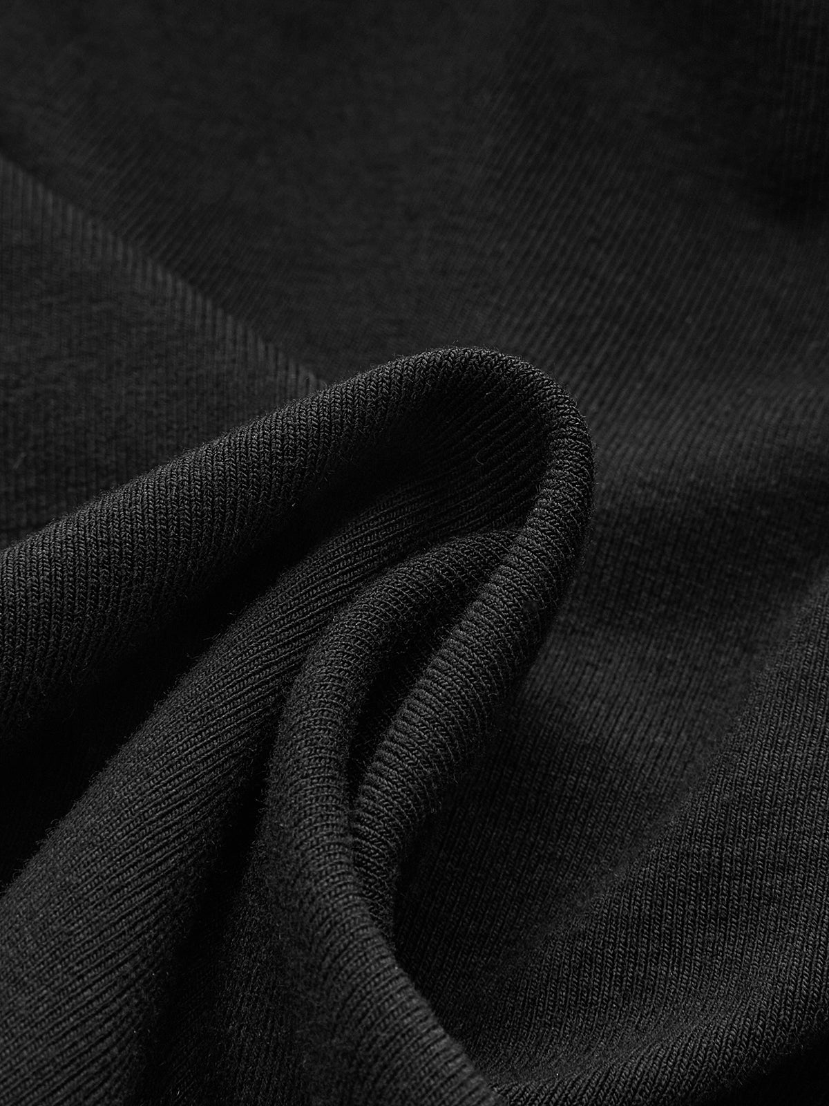 Metal Detail Mock Neck Long Sleeve T-Shirt-Chicvia