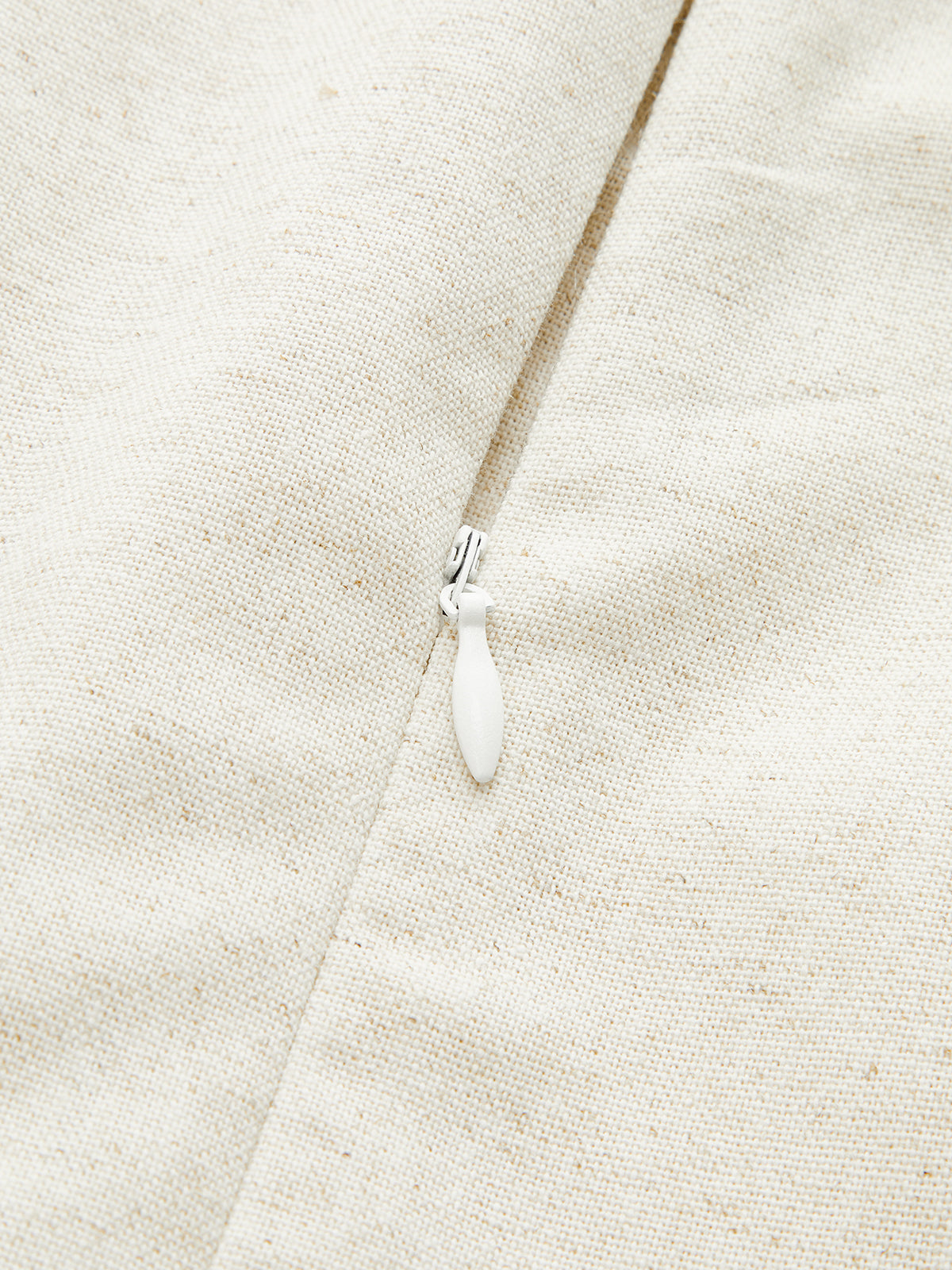 Cotton & Linen Belted Button Mini Dress-Chicvia