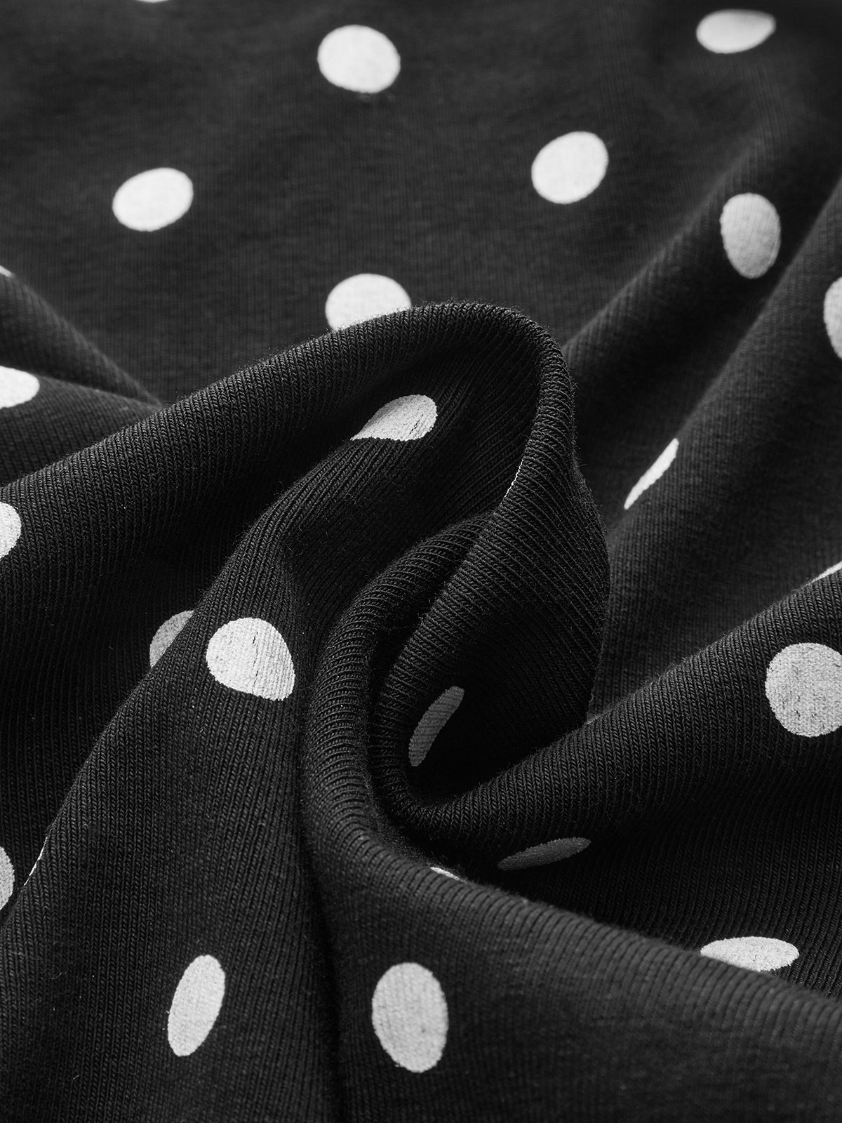 Polka Dot Cotton Blend Sleeveless Top-Chicvia