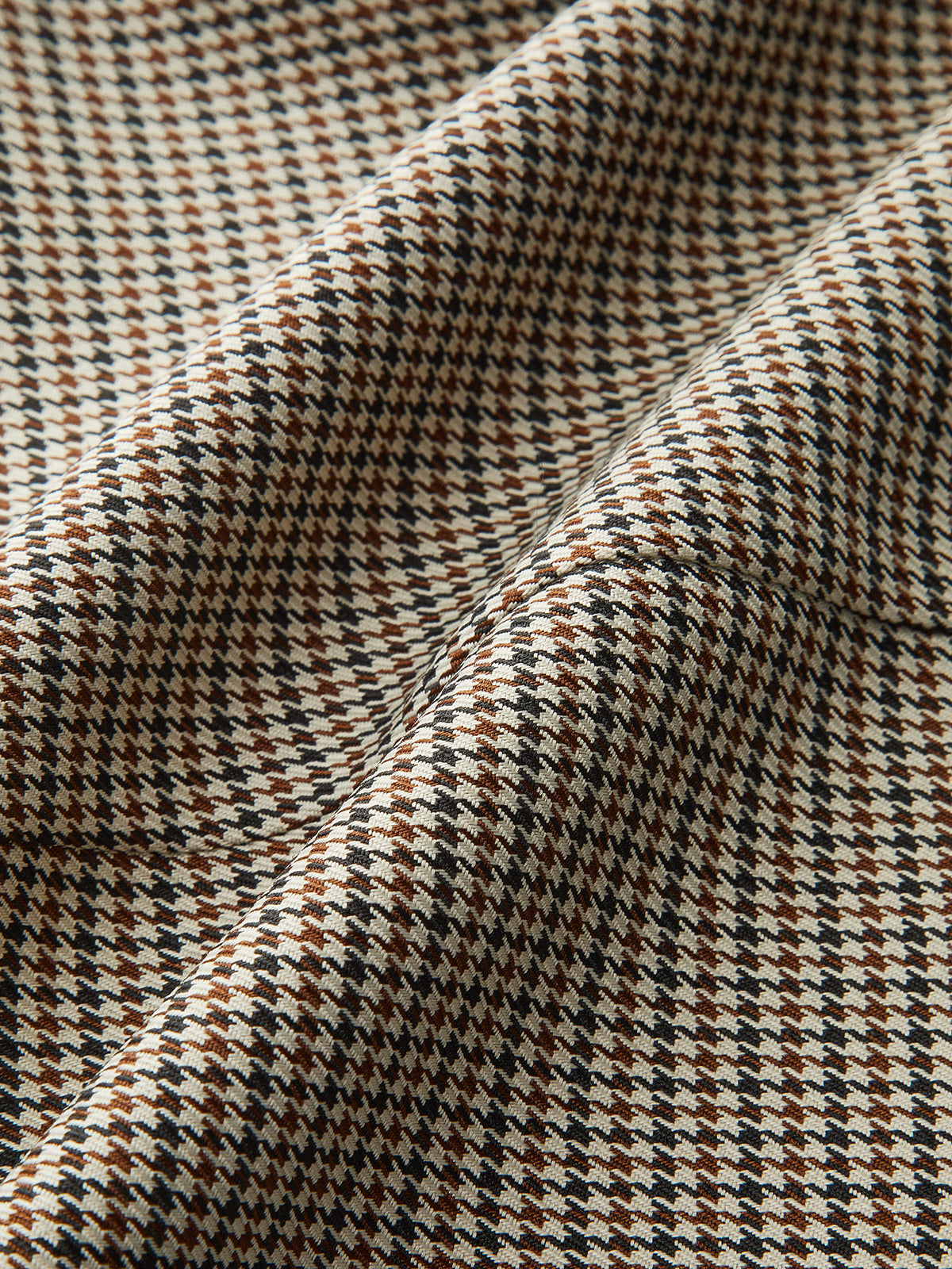 High-Waisted Houndstooth Flare Pants-Chicvia