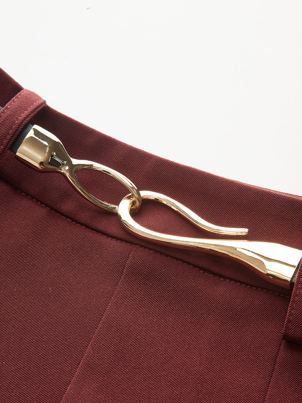 Belted Pleated Wide-Leg Pants-Chicvia