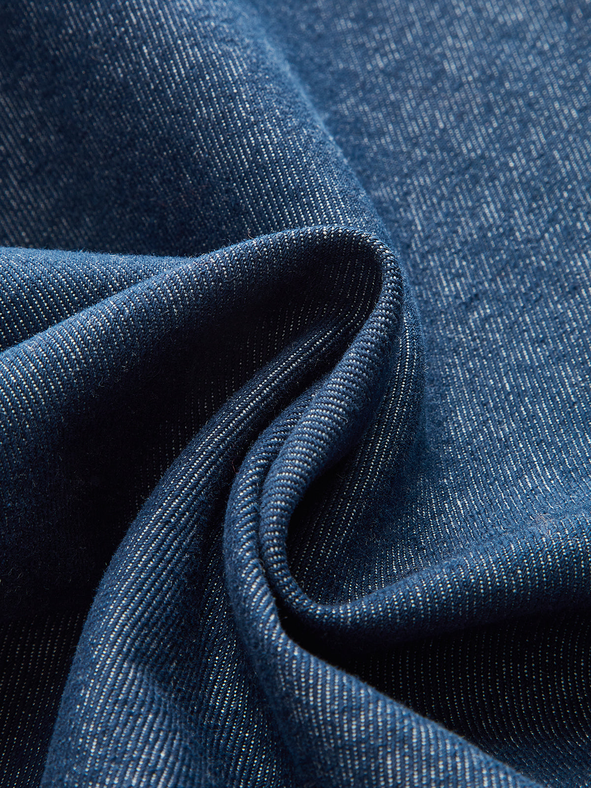 Metal Button Suede Collar Denim Jacket-Chicvia