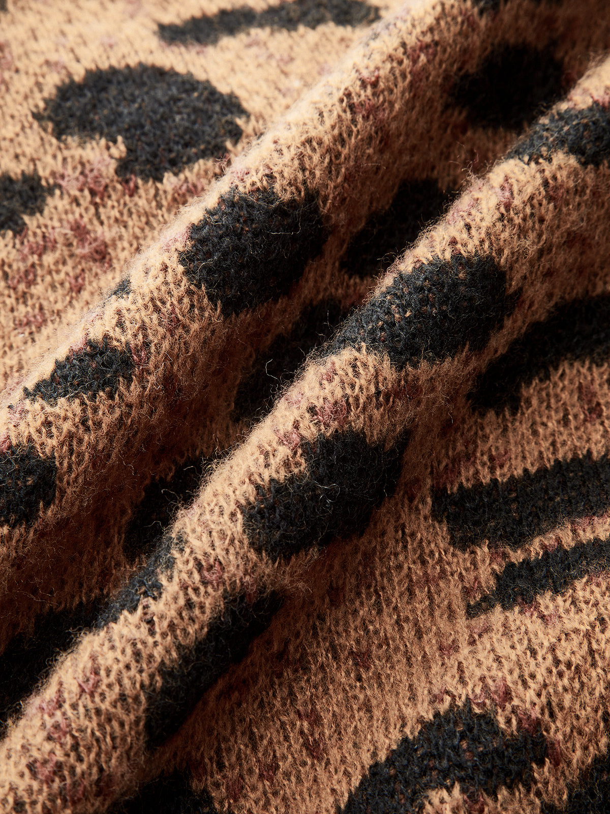 Leopard Print Bow Tie Cardigan-Chicvia