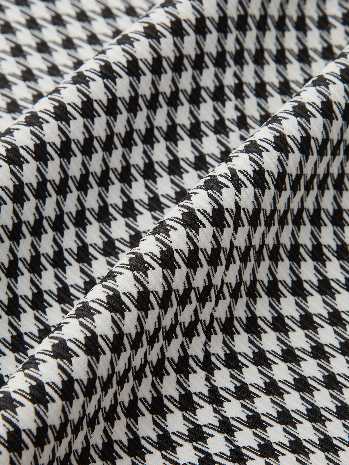 Houndstooth Belted Collar Vest-Chicvia