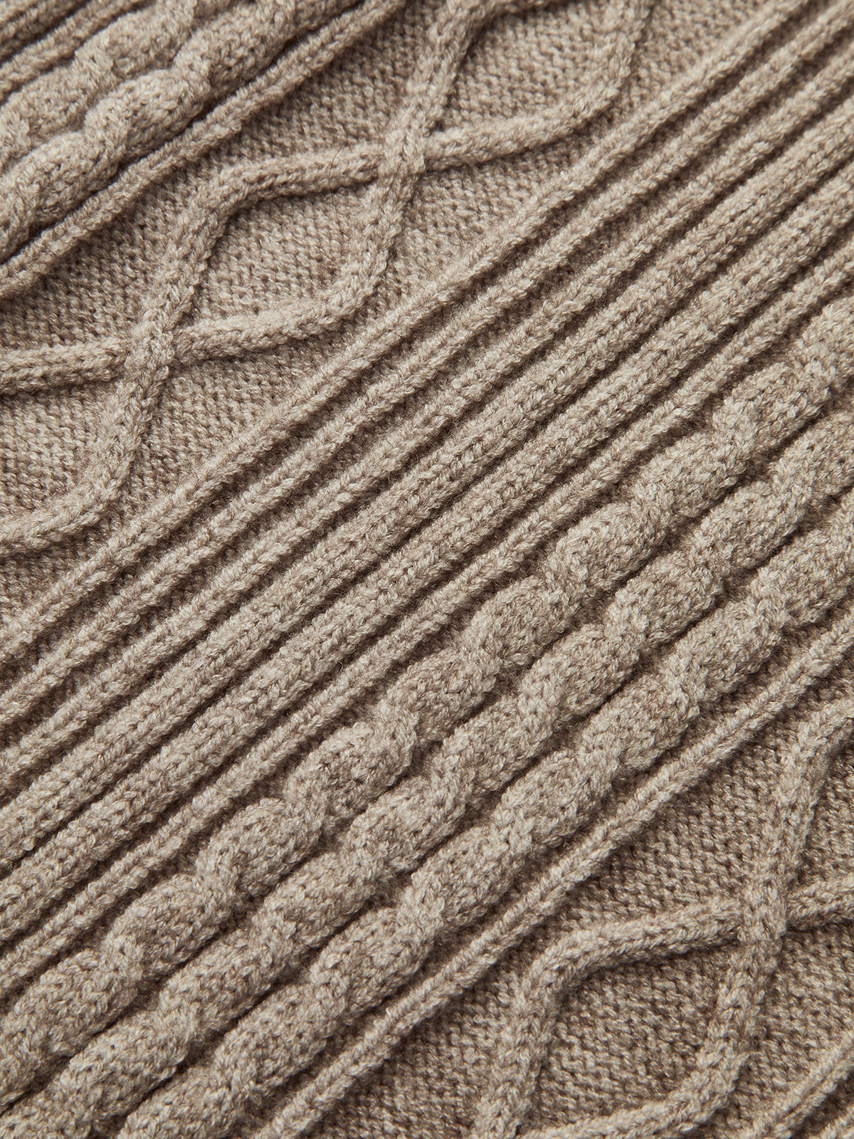 Mid-Waist Drawstring Cable Knit Pants-Chicvia