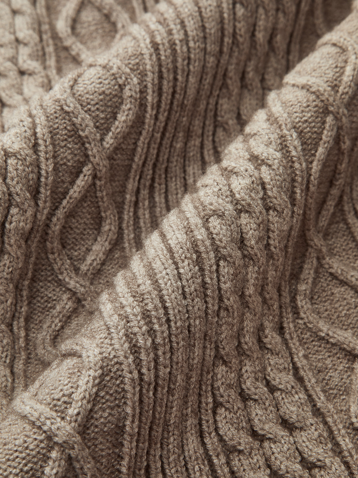 Mid-Waist Drawstring Cable Knit Pants-Chicvia