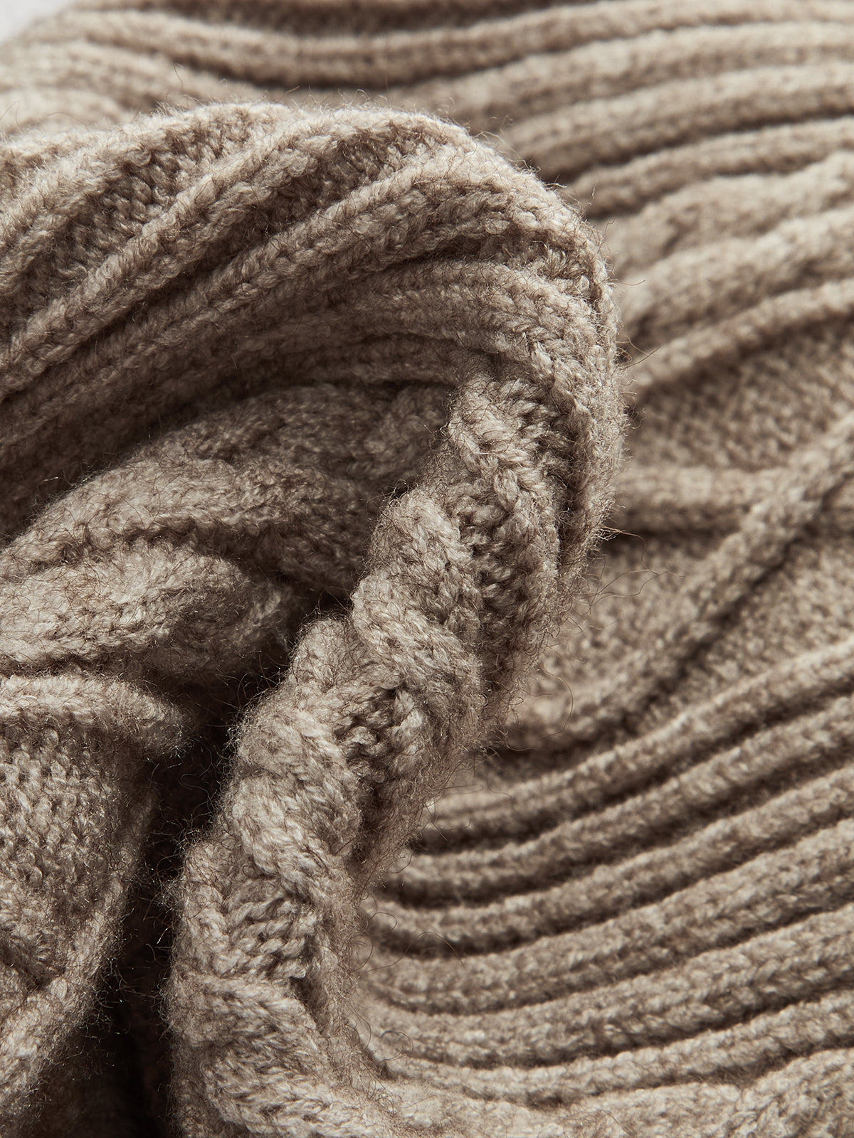 Mid-Waist Drawstring Cable Knit Pants-Chicvia