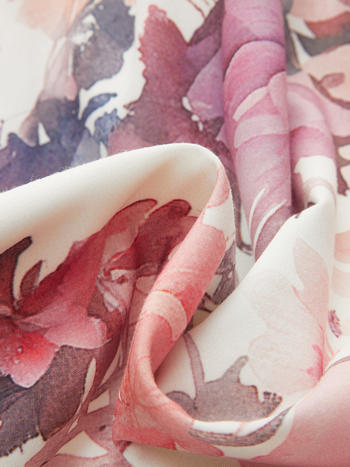 Floral Print Long Sleeve Maxi Dress-Chicvia