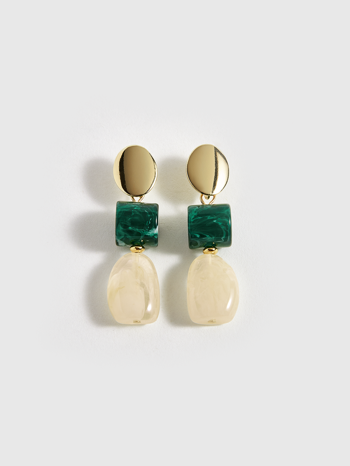 Geometric Drop Earrings-Chicvia