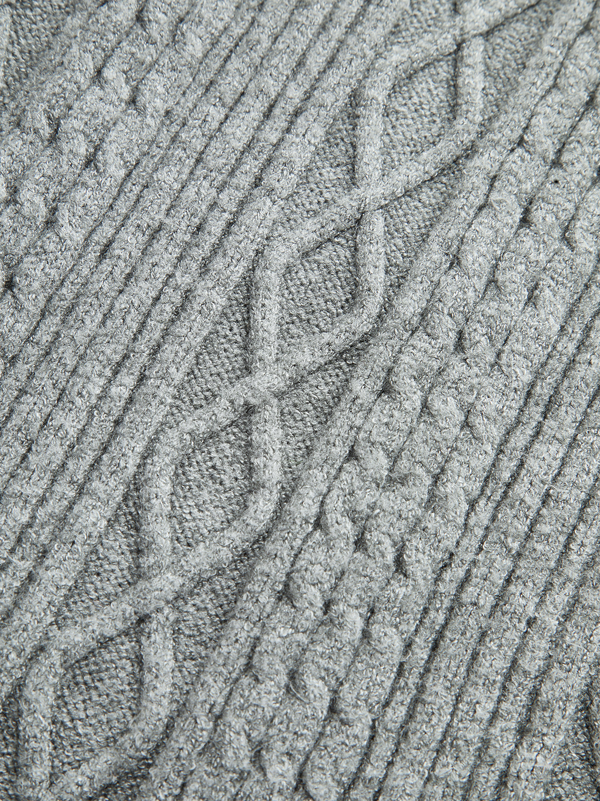 Cable Knit Mid-Waist Drawstring Pants-Chicvia