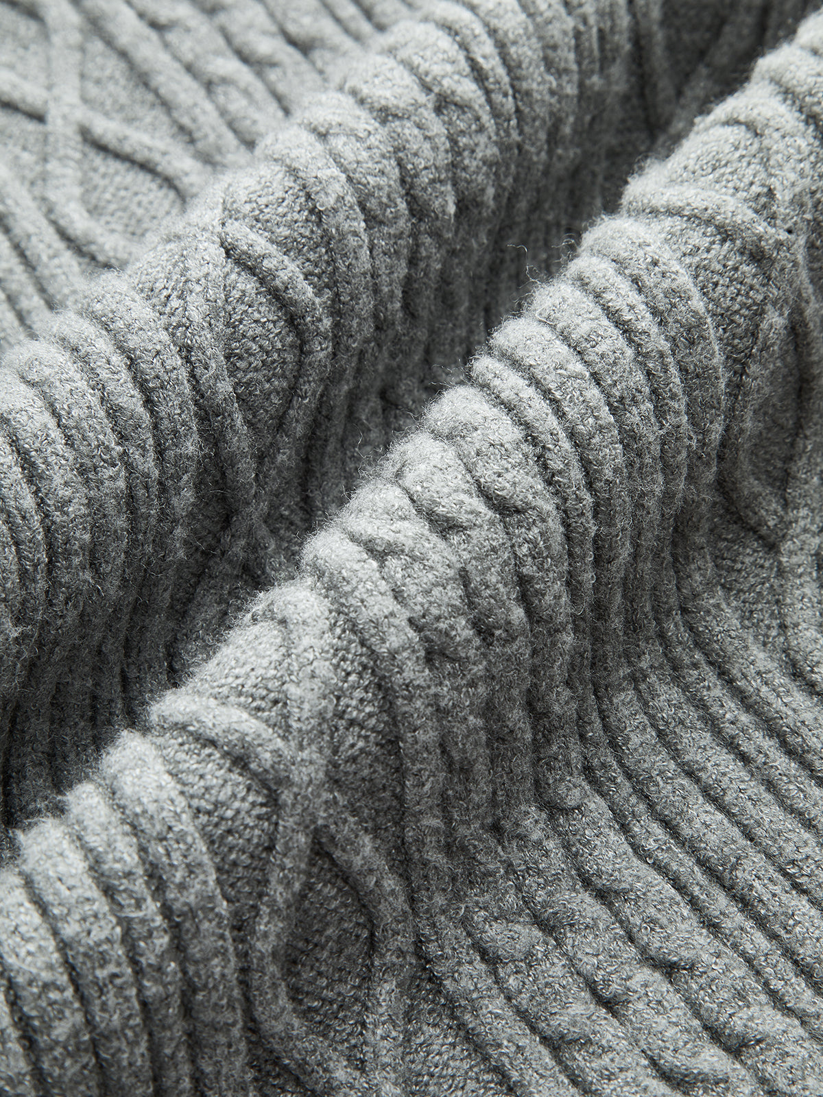 Cable Knit Mid-Waist Drawstring Pants-Chicvia