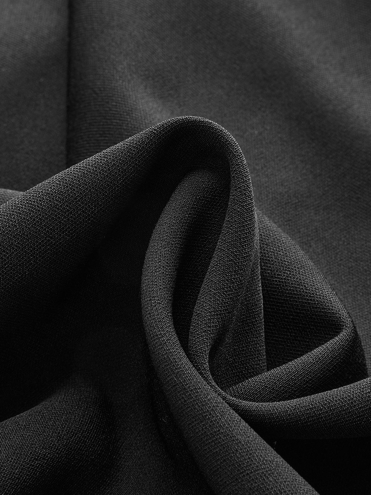 Metal Detail Cut-Out Chiffon Maxi Dress-Chicvia