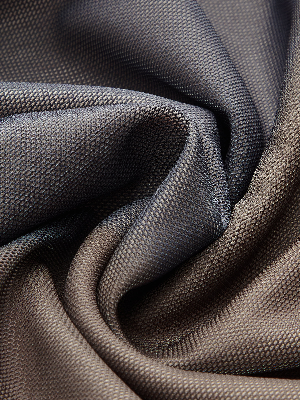 Ombre Long Sleeve Ruched Mesh Maxi Dress-Chicvia